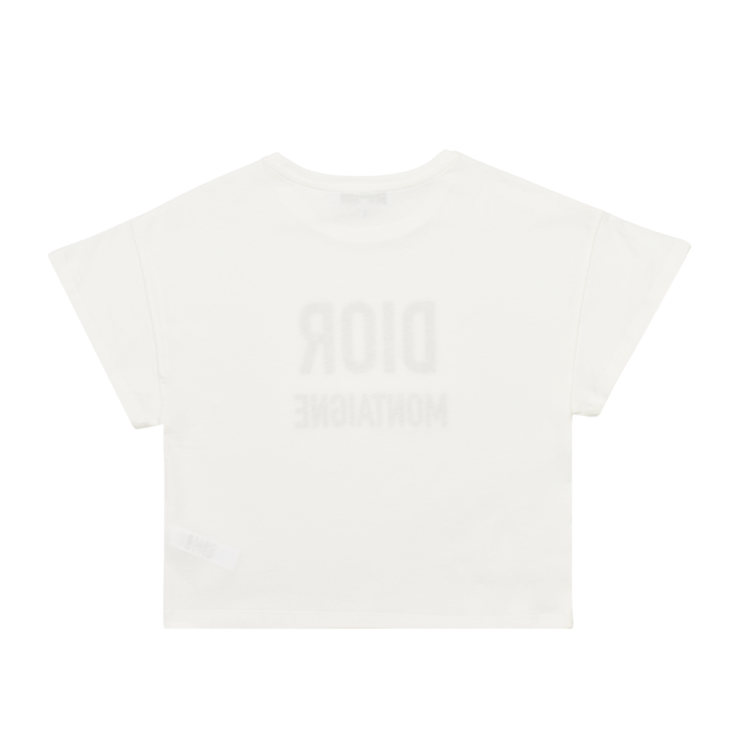 Bonsoir Indonesia | Dior Montaigne Logo Print Tshirt - 2WBM13TEES_Y013