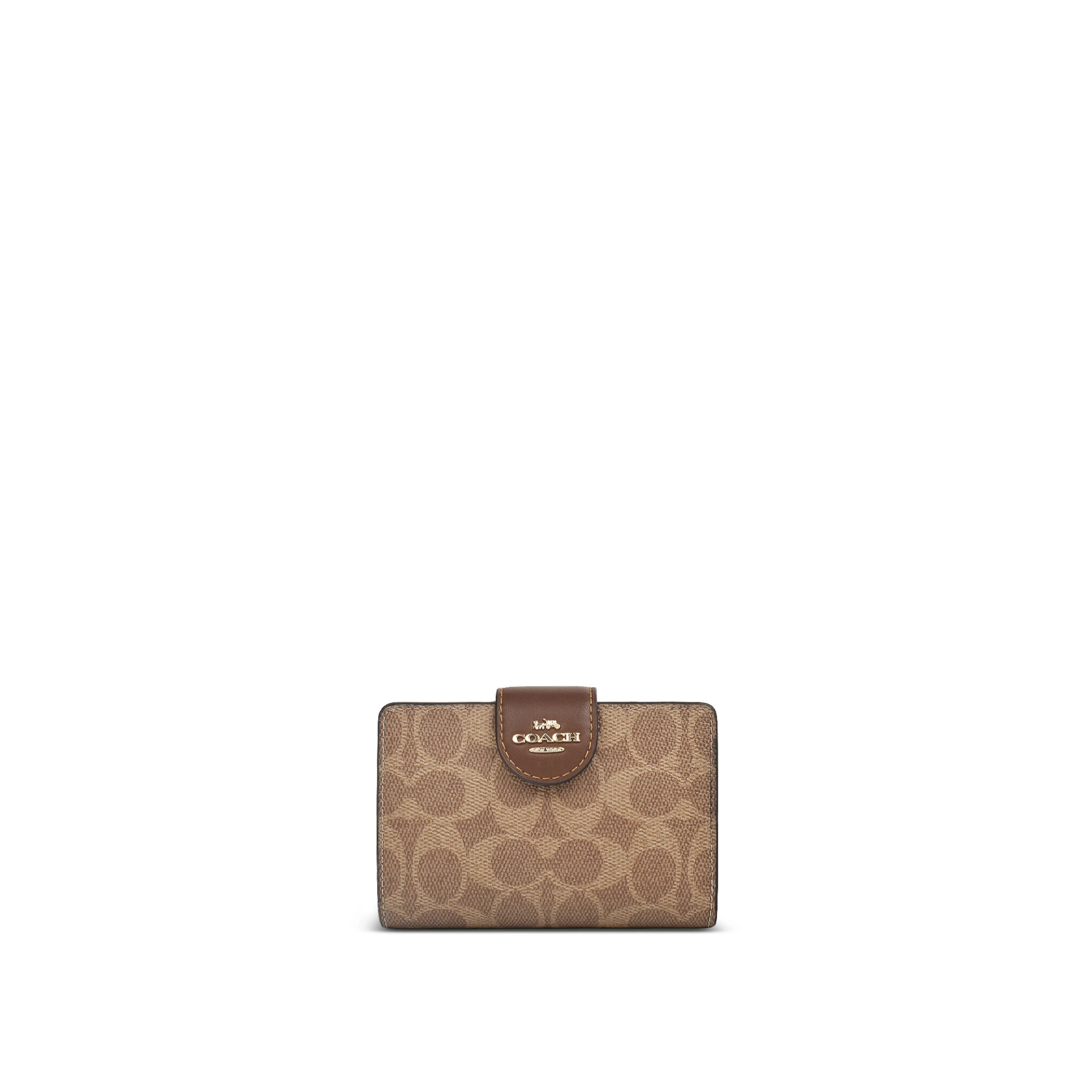 Bonsoir Indonesia | Medium Corner Zip Wallet In Signature Canvas 
