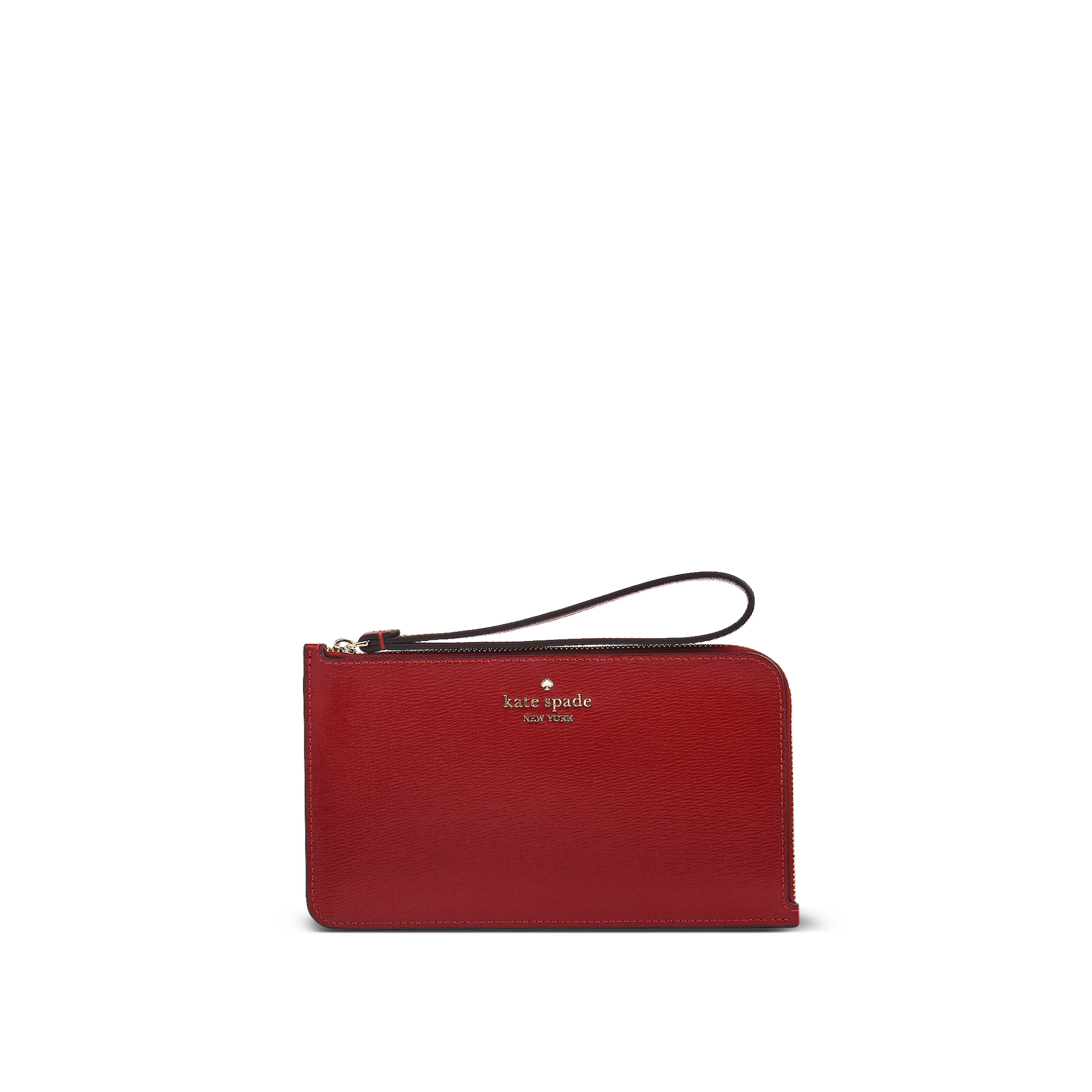 KATE SPADE Lucy Medium L-zip Wallet Textured Patent Leather
