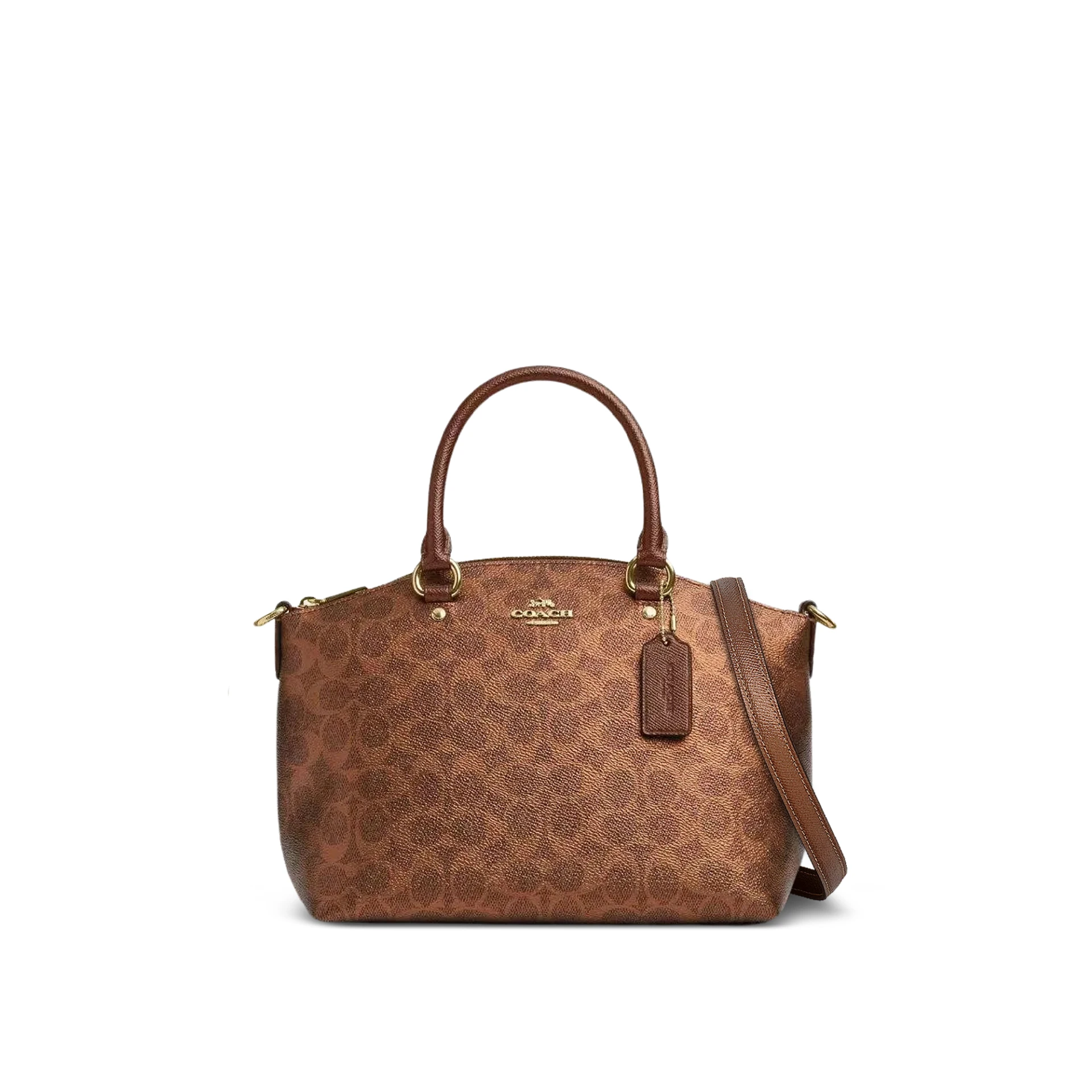 COACH Sadie Satchel Bag In Signature Canvas