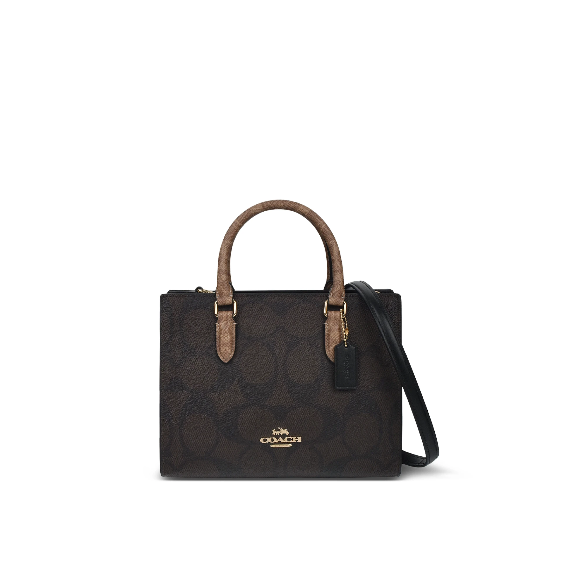 COACH Maggie Small Tote Bag In Blocked Signature Canvas