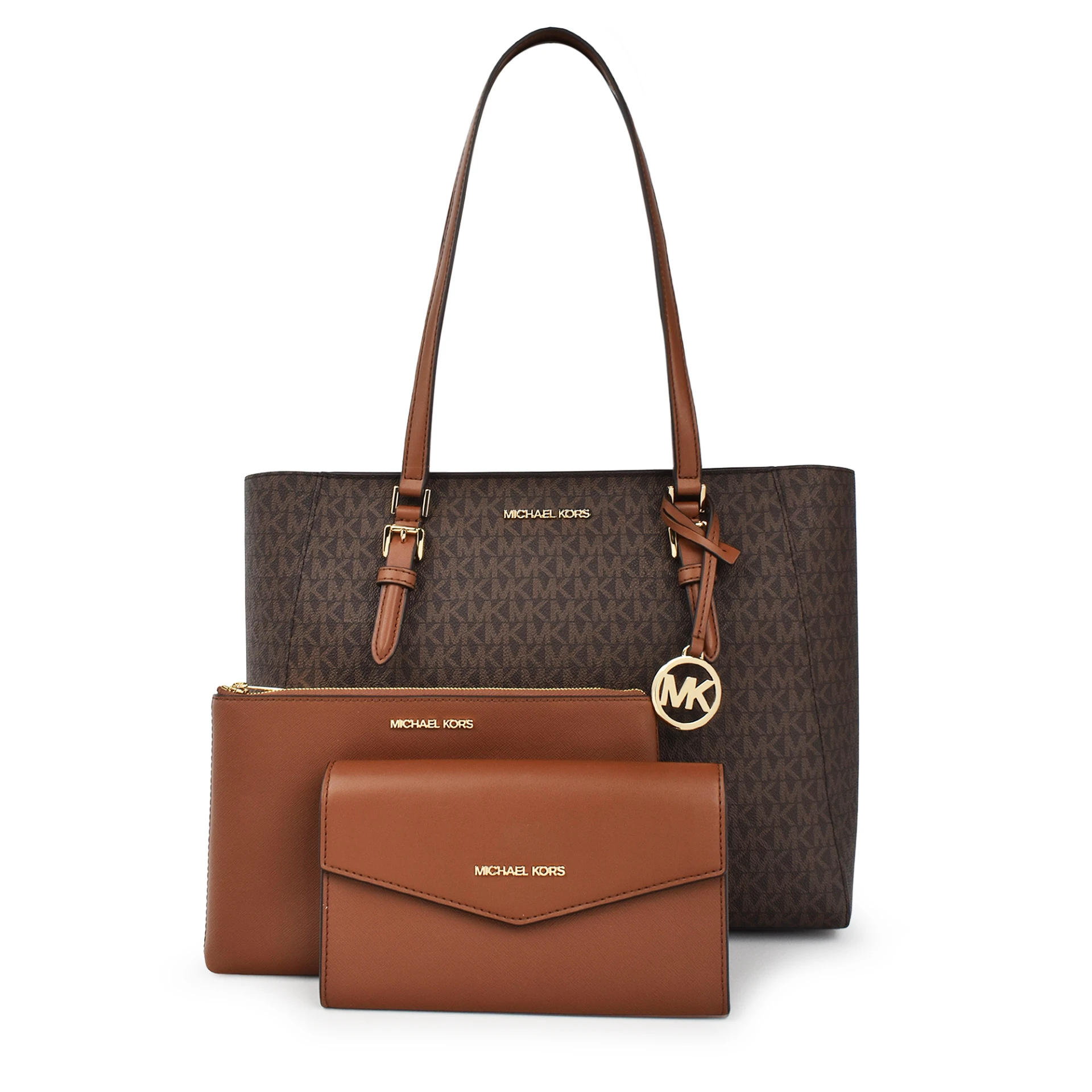 MICHAEL KORS Charlotte Large 3-in-1 Signature Logo Tote Bag