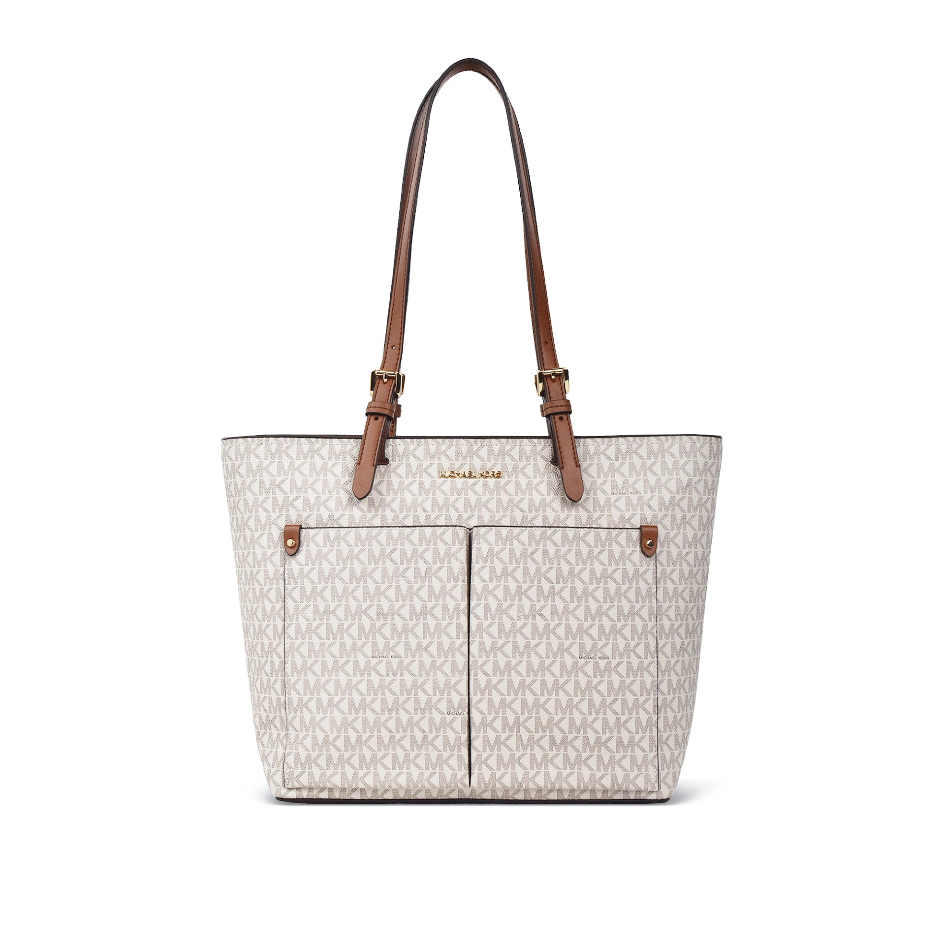 MICHAEL KORS Jet Set Medium Logo Pocket Tote Bag