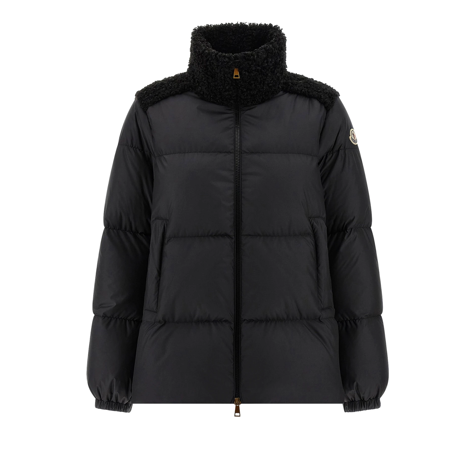 MONCLER Esnaie Teddy-trimmed Short Down Jacket