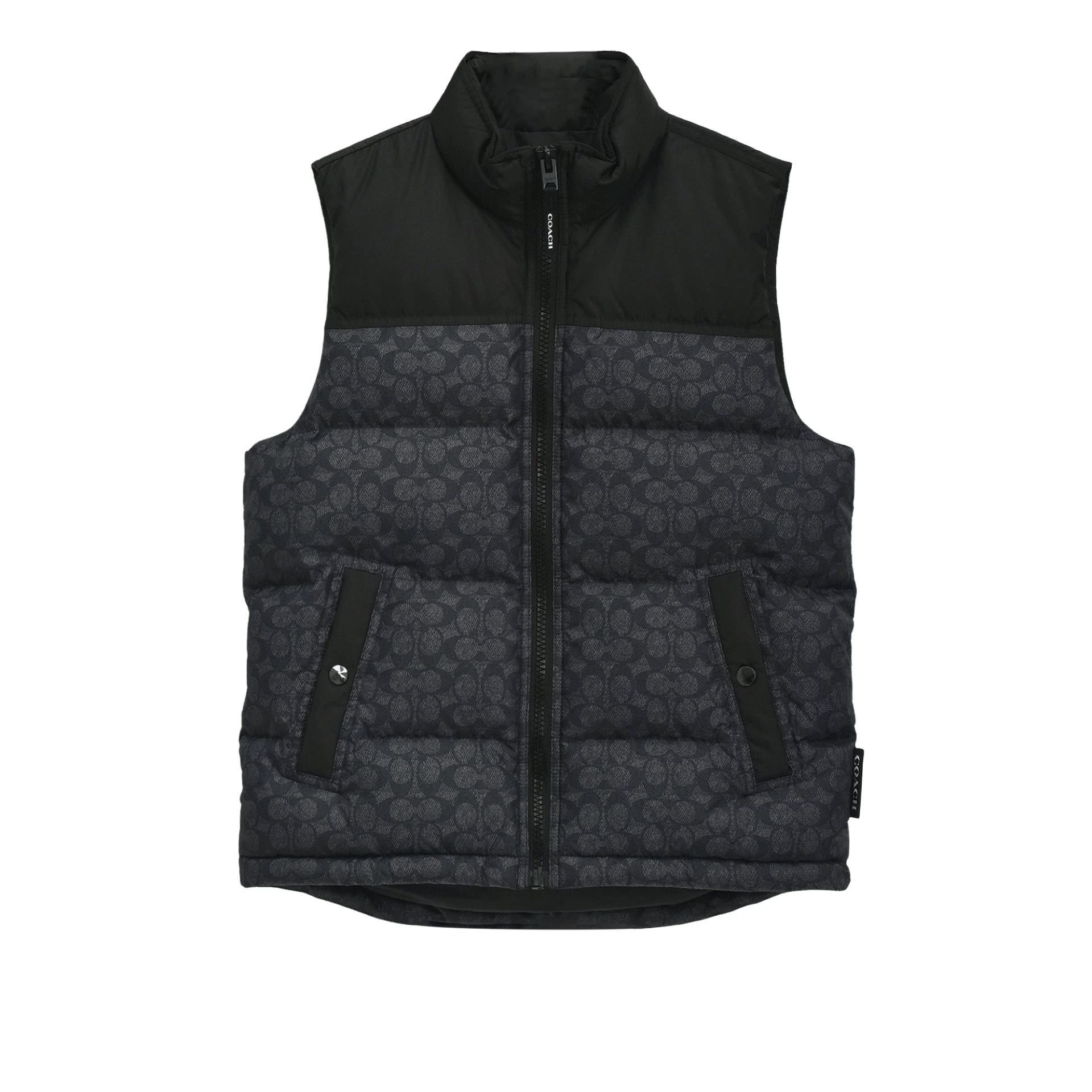 COACH Signature Down Vest In Recycled Polyester
