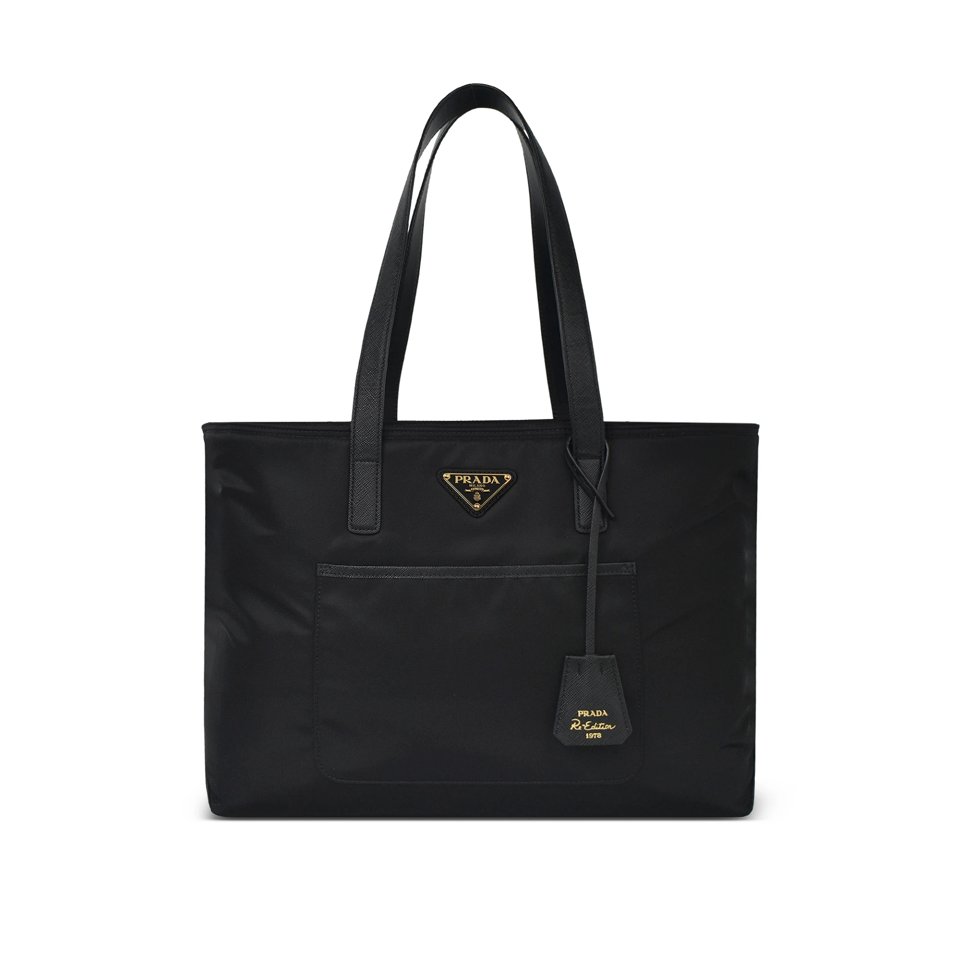 PRADA Re-edition 1978 Medium Re-nylon And Saffiano Leather Tote Bag