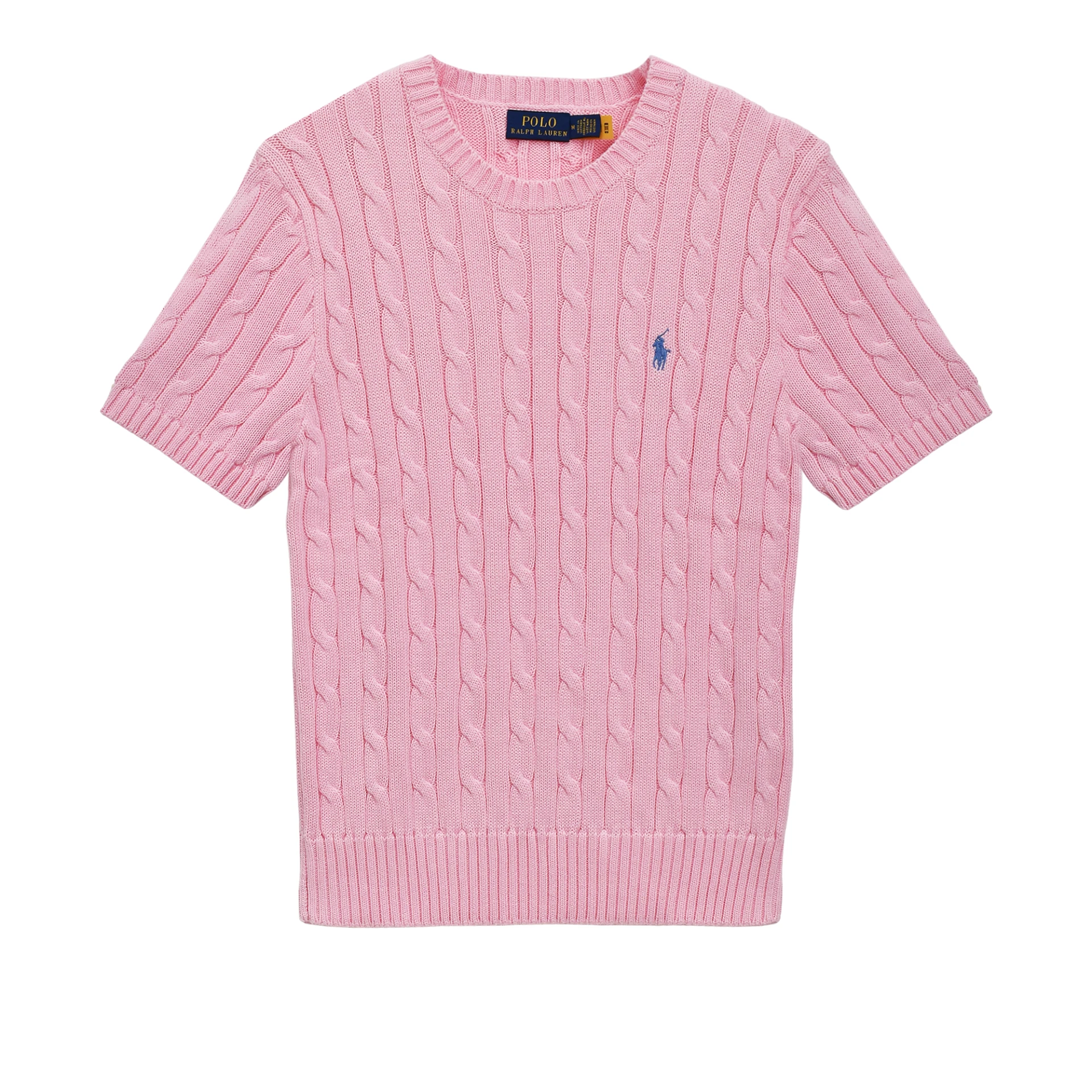 POLO RALPH LAUREN Cable Knit Short Sleeve Tshirt