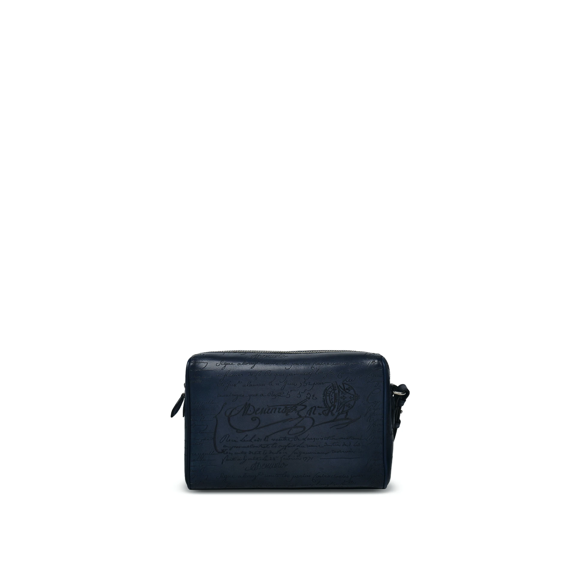 BERLUTI Rosewood Zipped Pouch Venezia Calf Leather