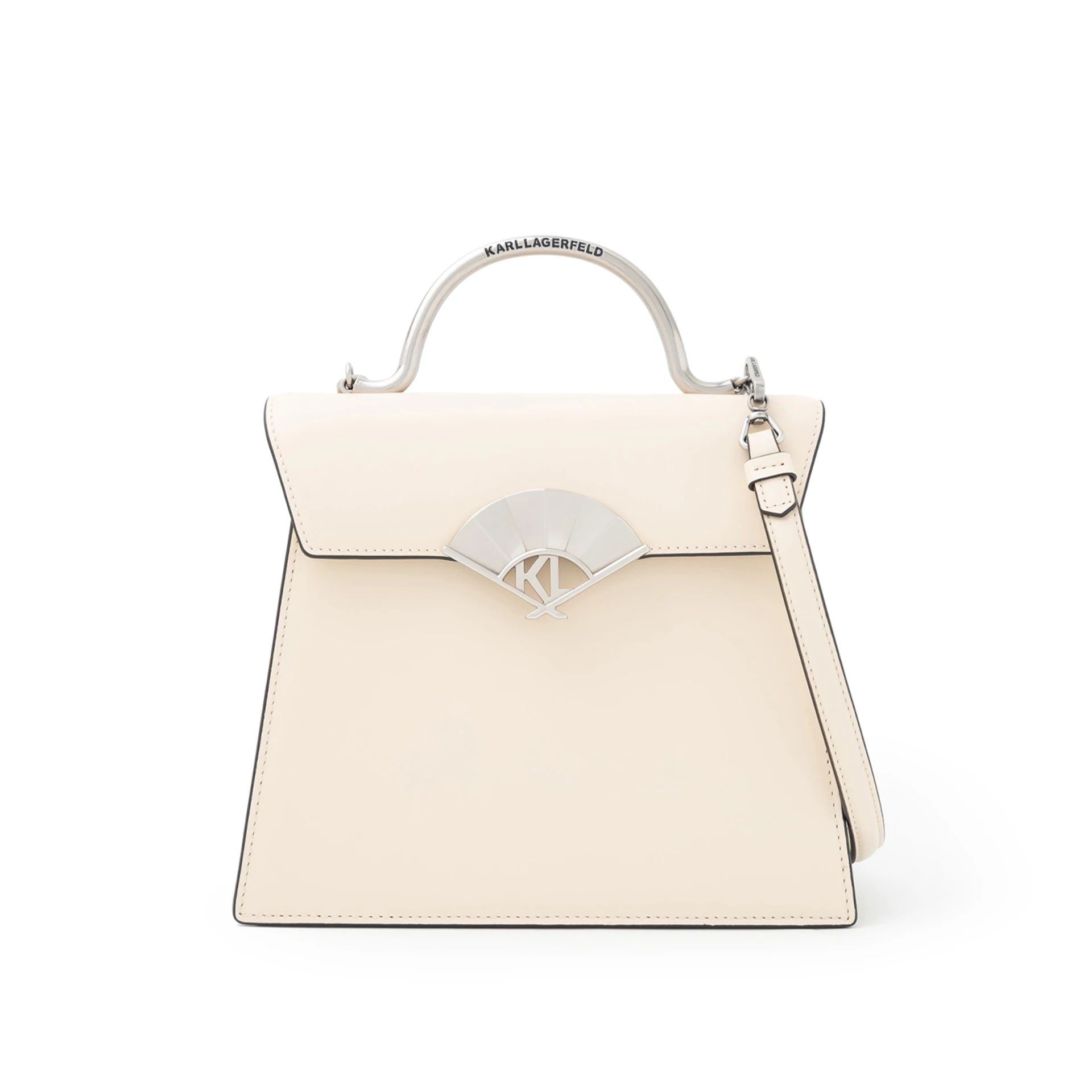 KARL LAGERFELD K/archive Fan Top Handle Bag Leather