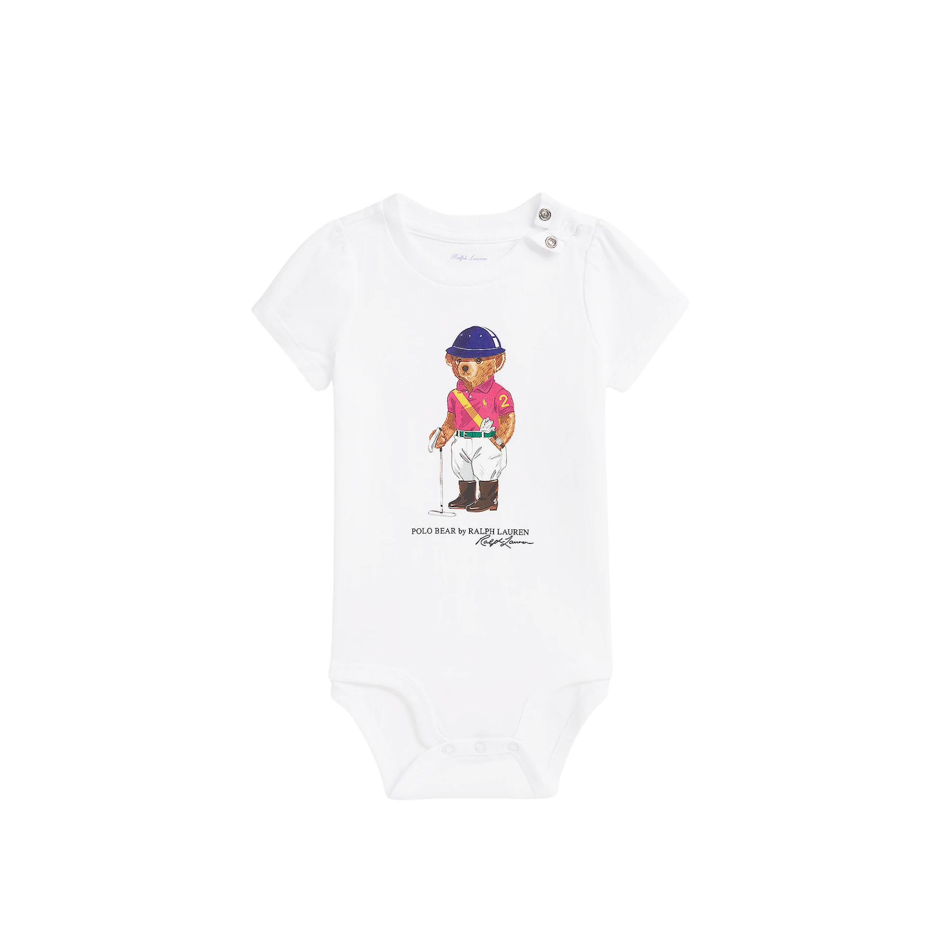 POLO RALPH LAUREN Polo Bear Logo Print Bodysuit