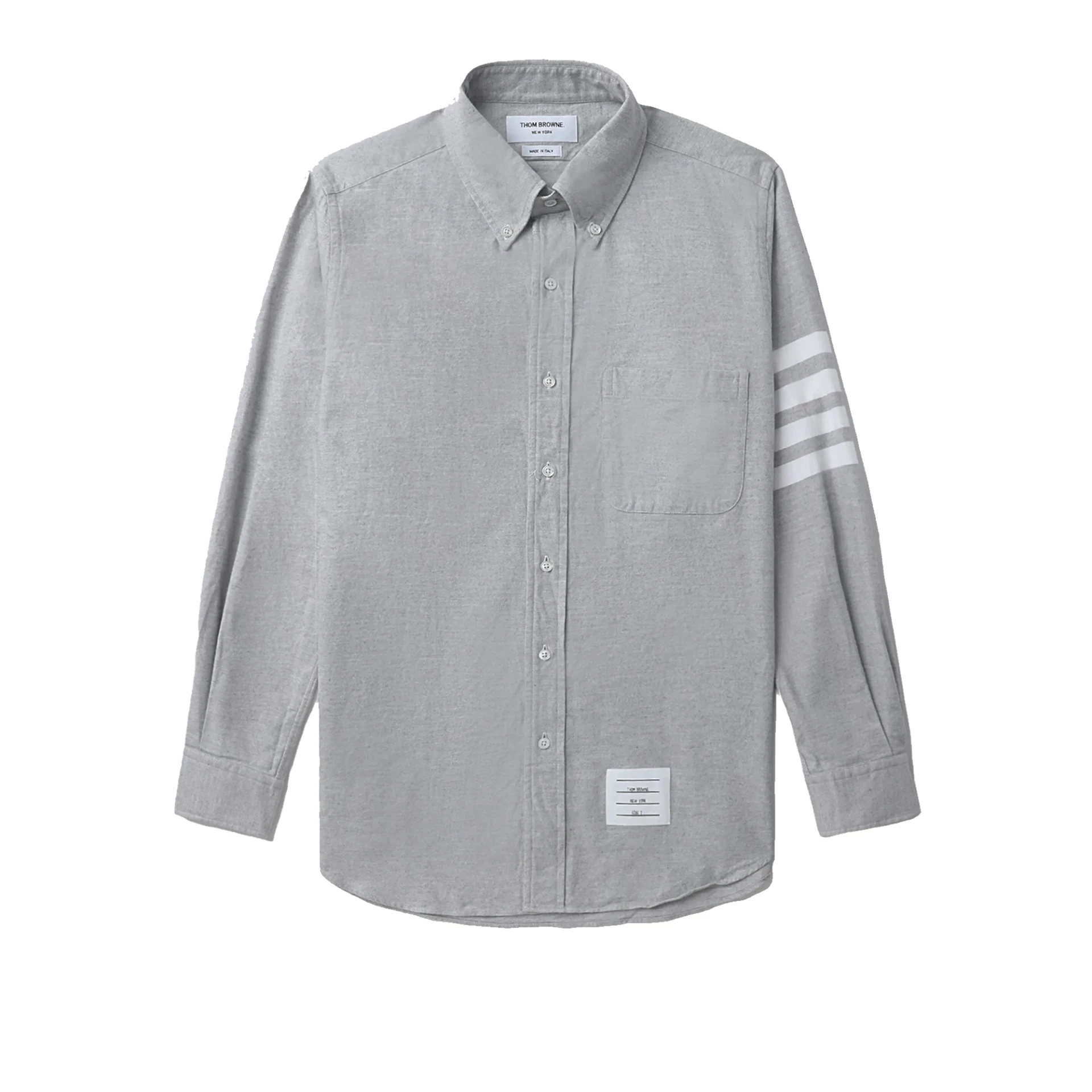 THOM BROWNE Flannel 4-bar Long Sleeve Shirt