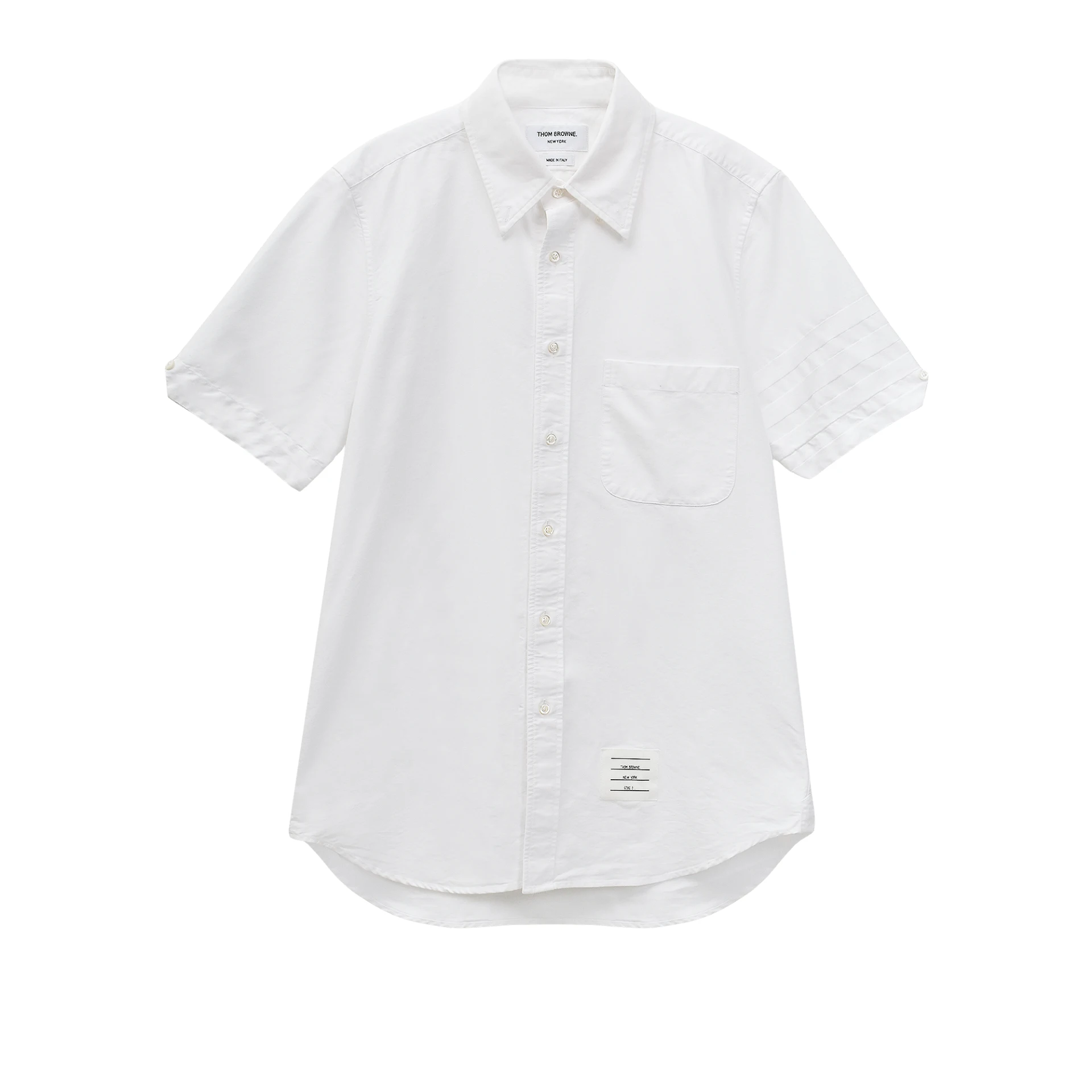 THOM BROWNE Oxford 4-bar Short Sleeve Shirt