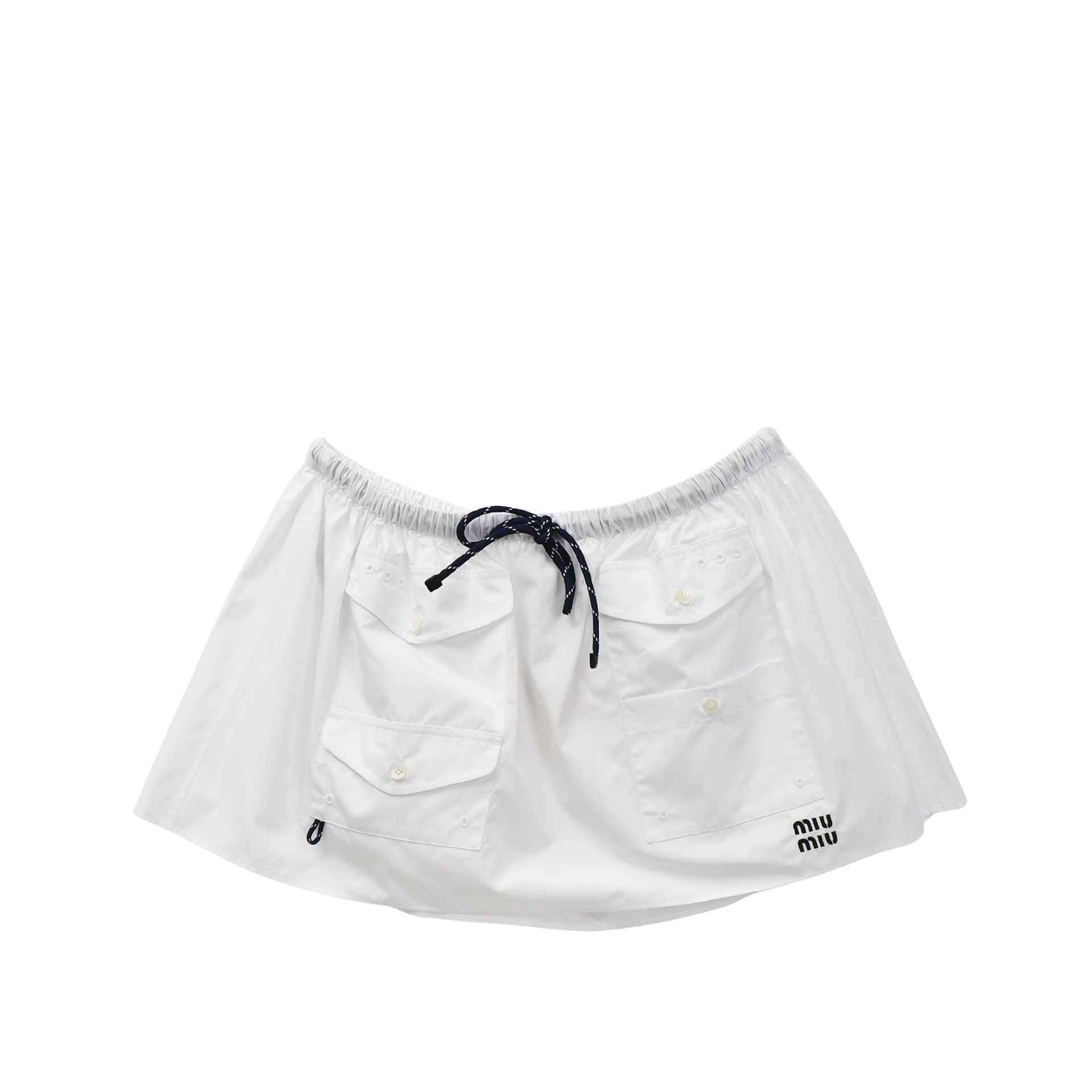 MIU MIU Poplin Miniskirt