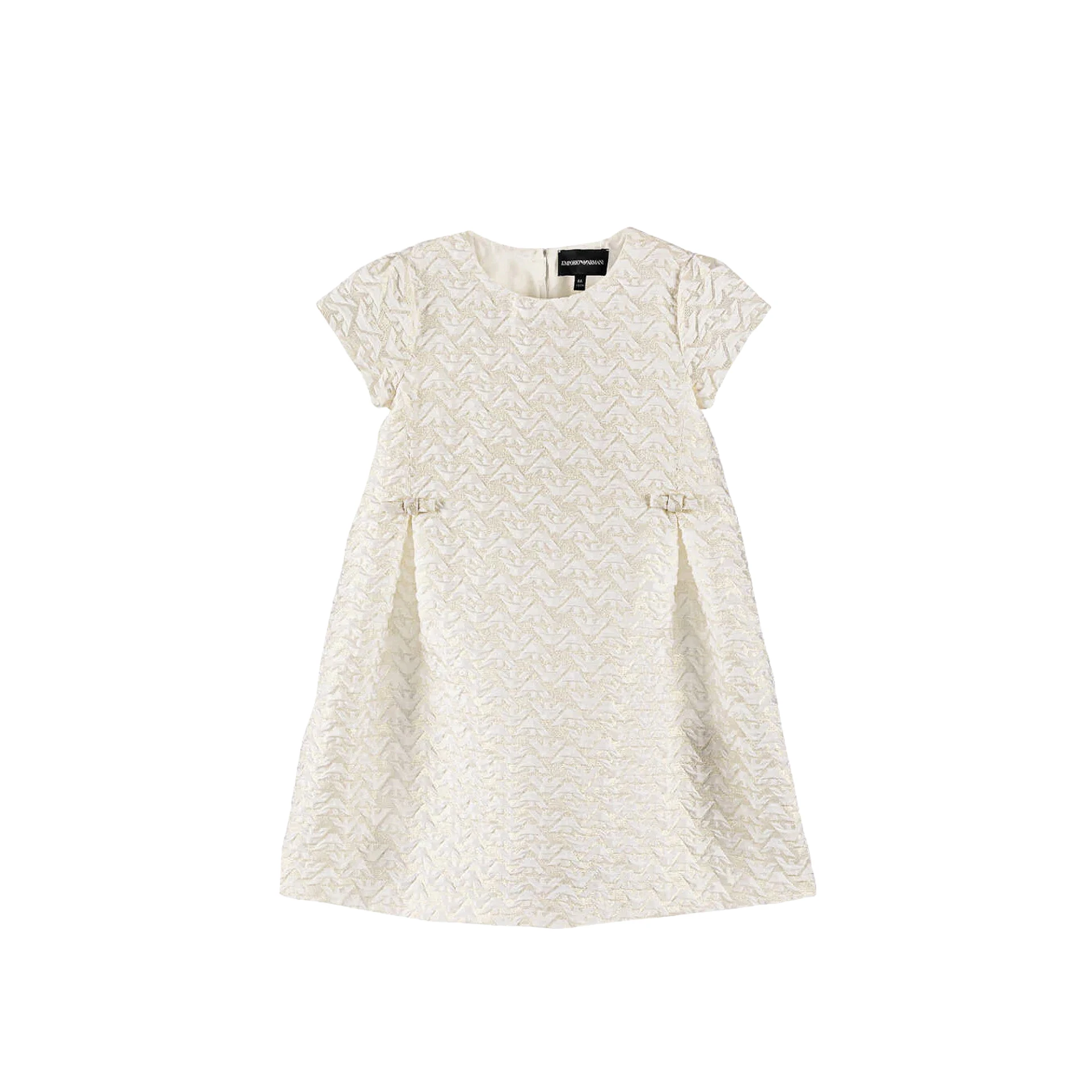 EMPORIO ARMANI All Over Embroidered Logo Dress