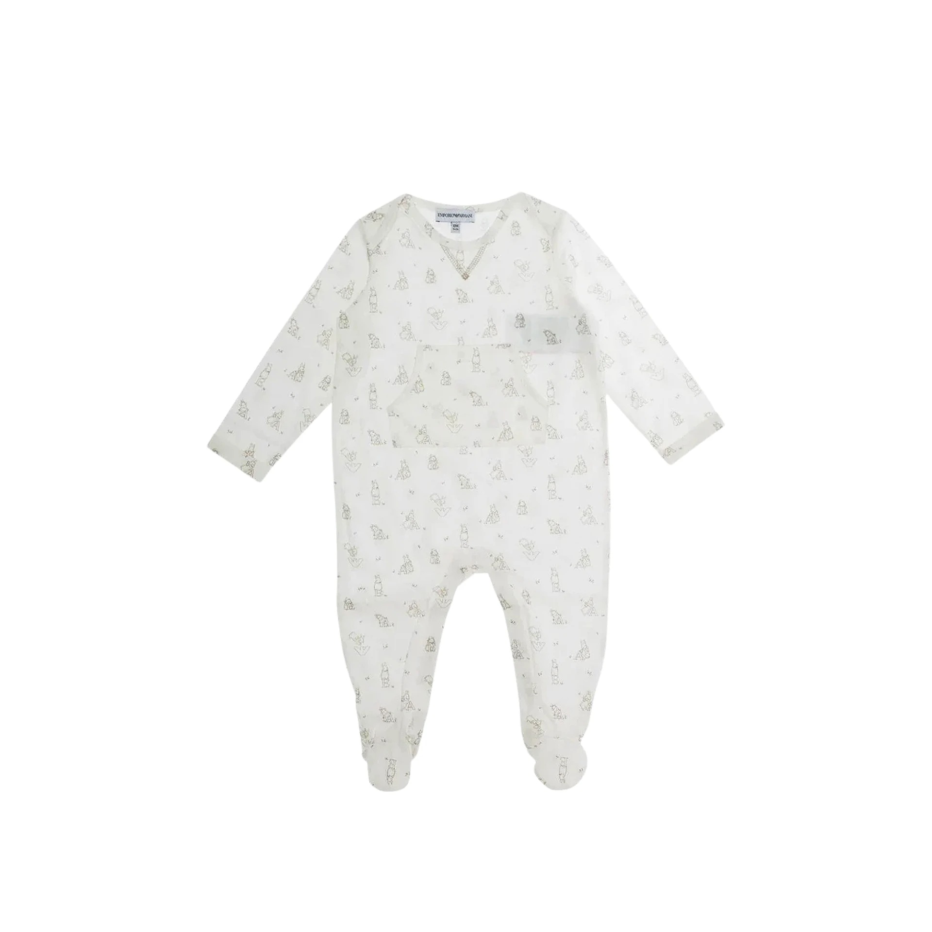 EMPORIO ARMANI All Over Logo Motif Playsuit