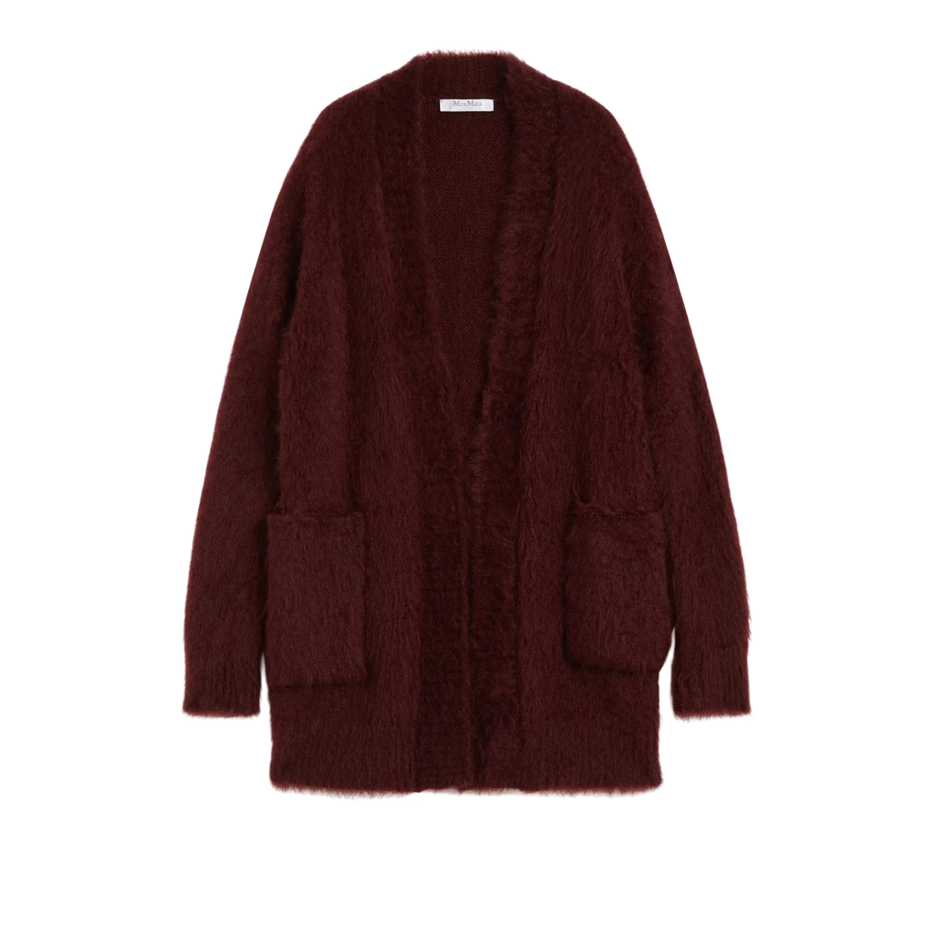 MAX MARA Oversized Cardigan Smooth Mohair Knit
