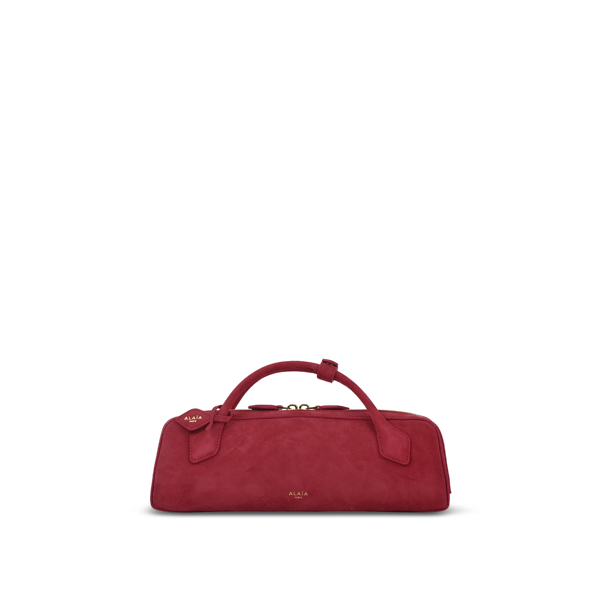 ALAIA Le Teckel Clutch Suede Leather