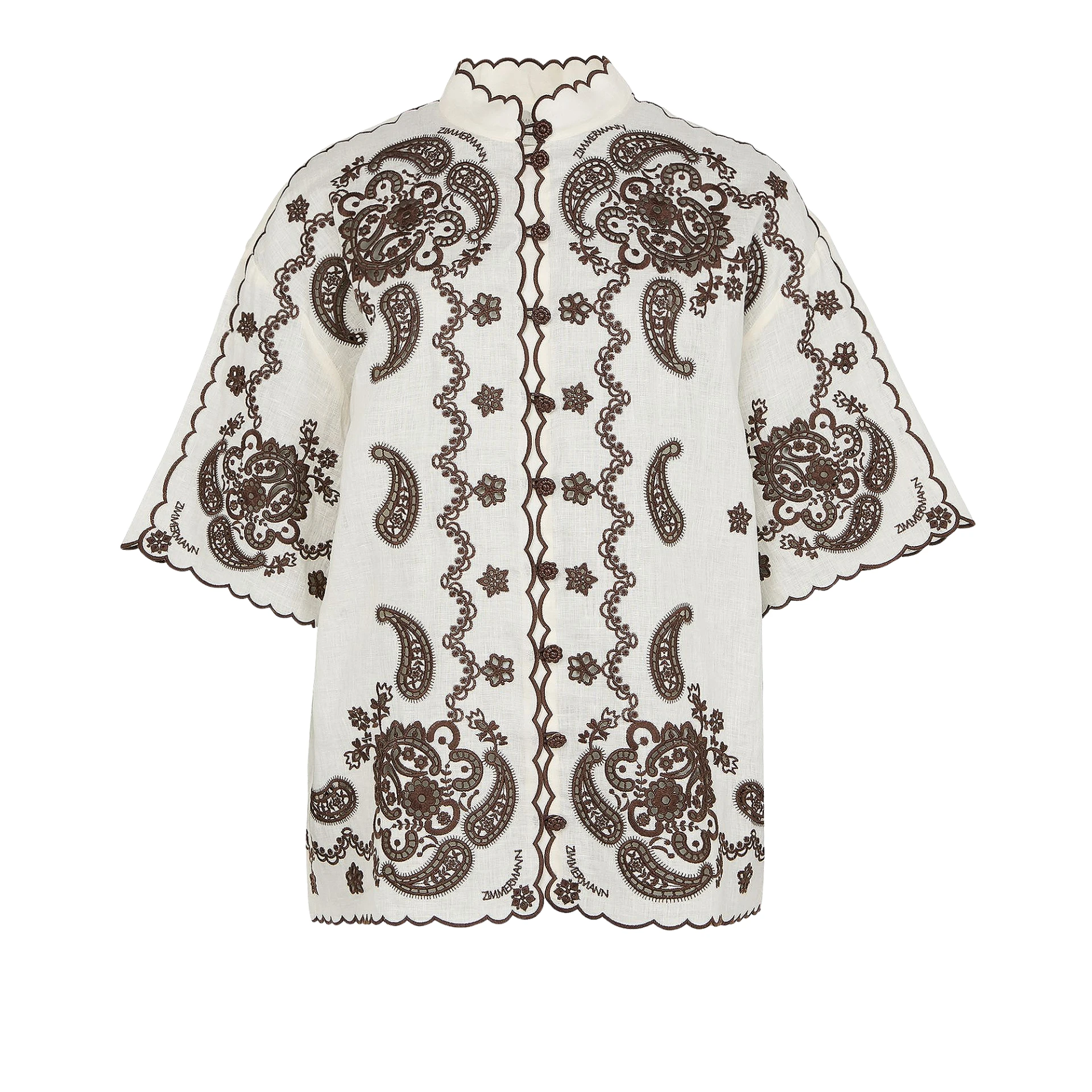 ZIMMERMANN Ascension Embroidered Shirt