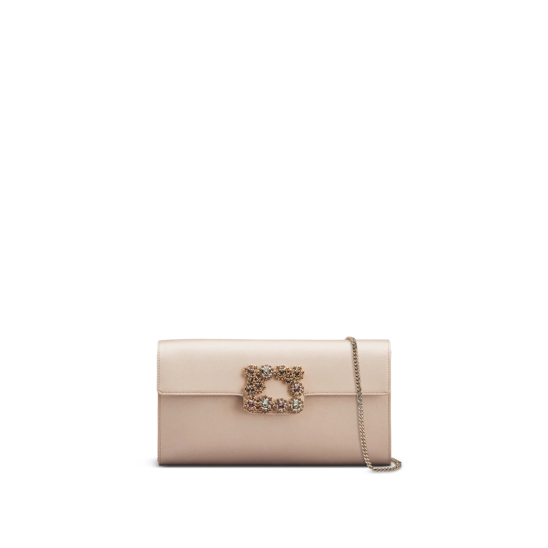 ROGER VIVIER Efflorescence Clutch In Satin