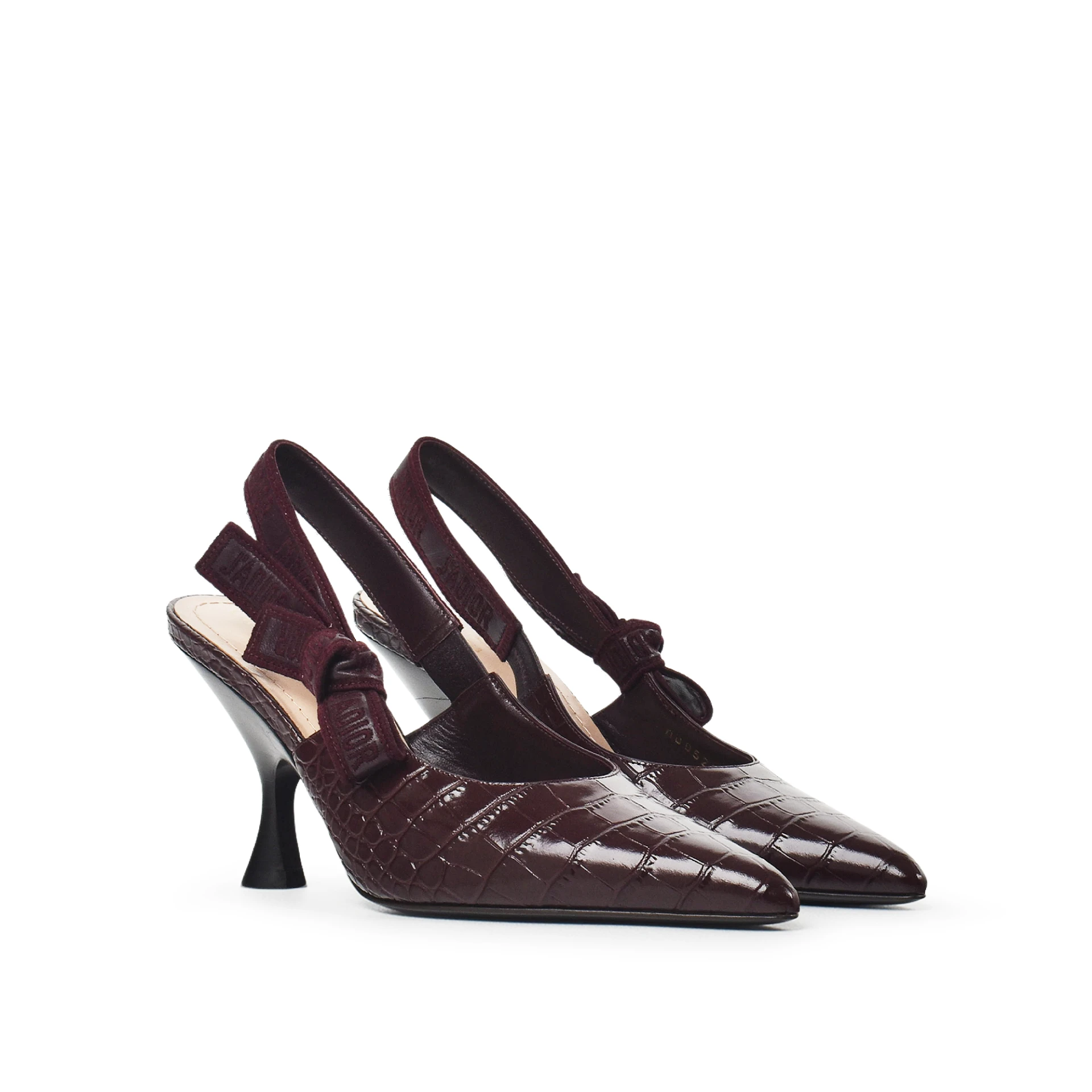 CHRISTIAN DIOR Jadior 65mm Slingback Pump Croc Stamp