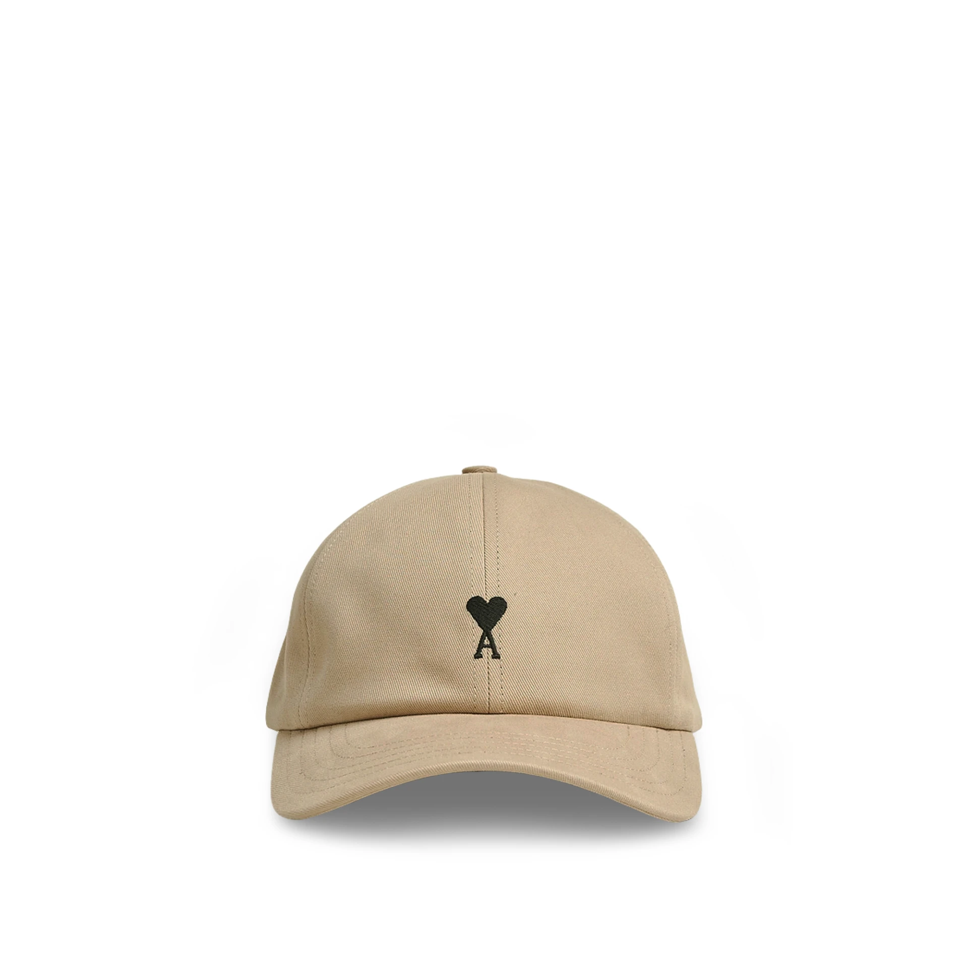 AMI PARIS Black Ami De Coeur Embroidered Logo Cap