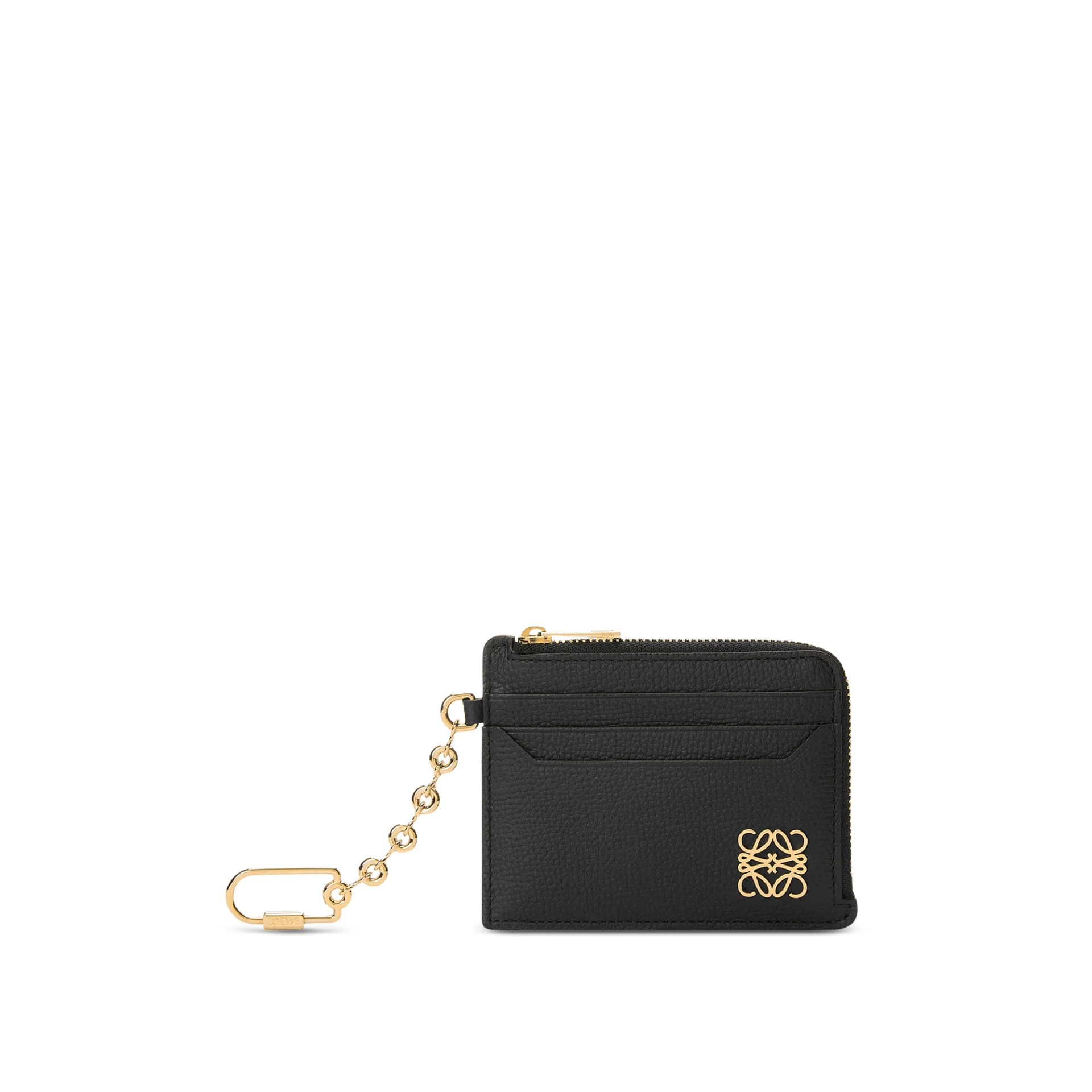 LOEWE Anagram Square Coin Cardholder Grained Leather