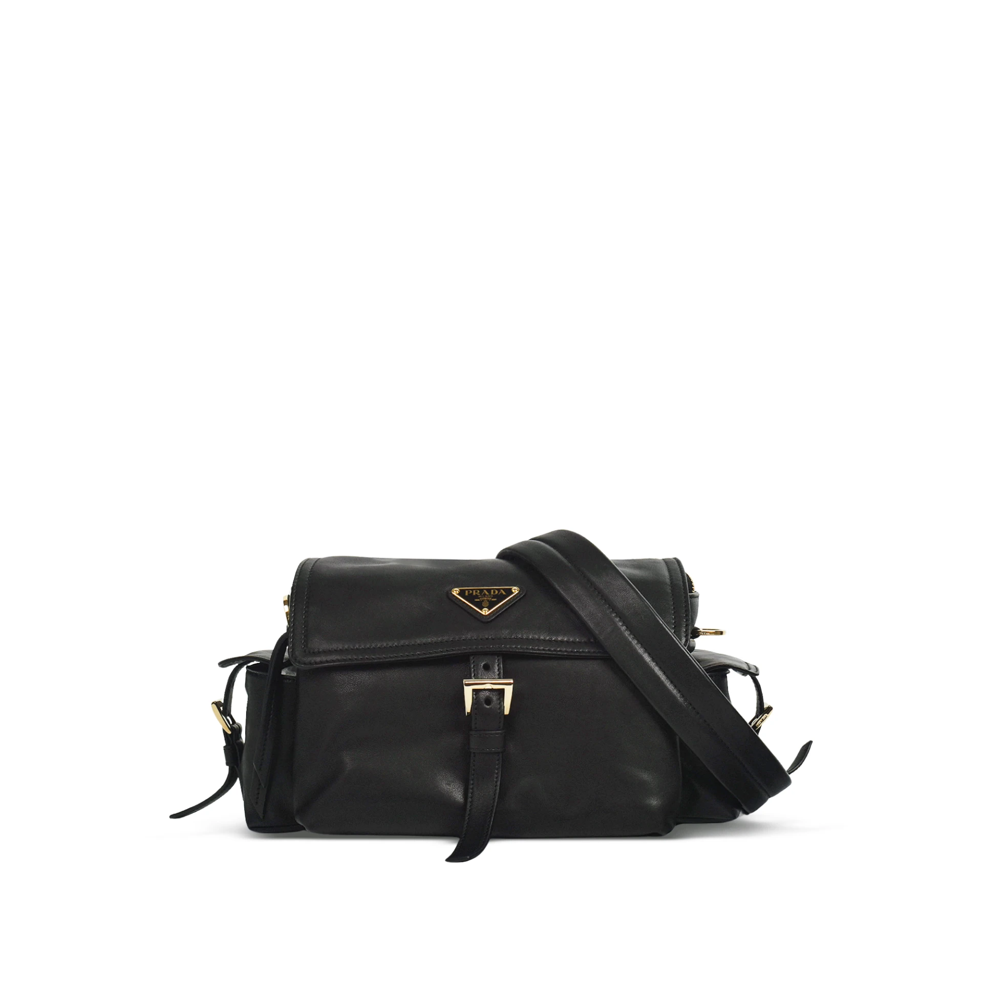 PRADA Explore Medium Shoulder Bag Nappa Leather With Flap