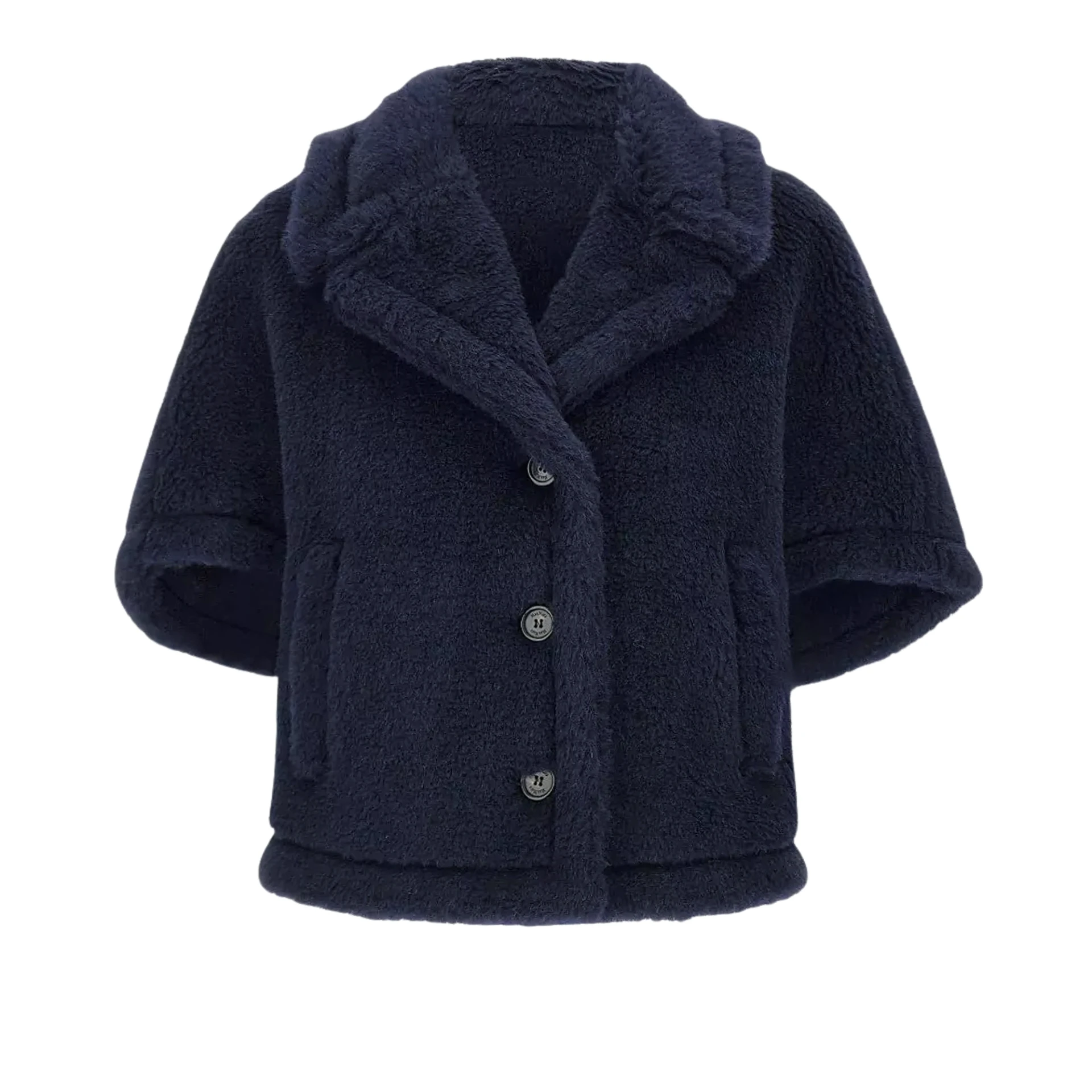 MAX MARA Teddy Fabric Cape Alpaca And Cashmere