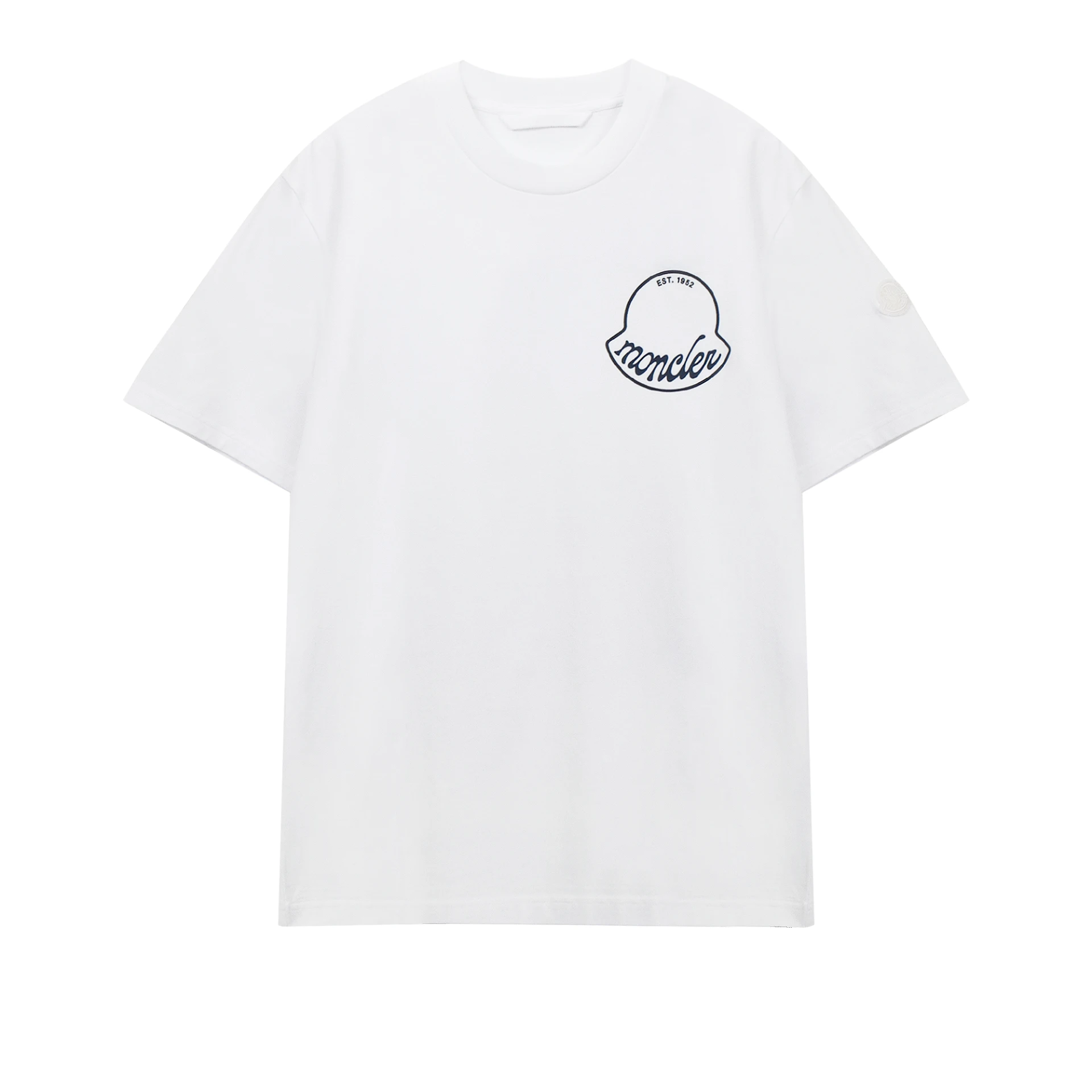 MONCLER Logo Printed And Embossed Tshirt