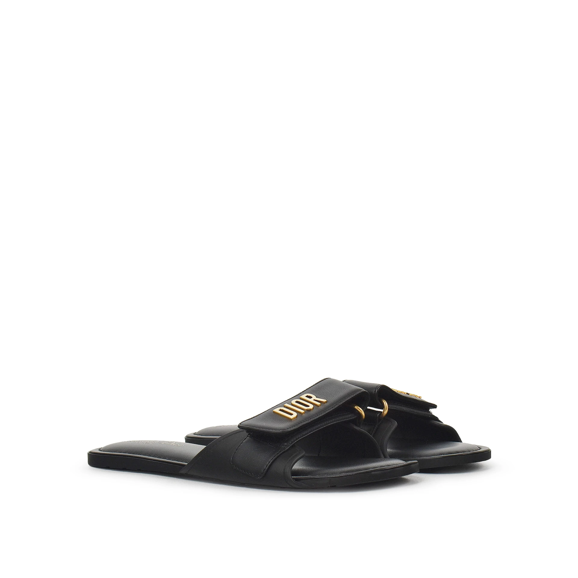 CHRISTIAN DIOR Dioriviera Dioract Slide Lambskin And Rubber