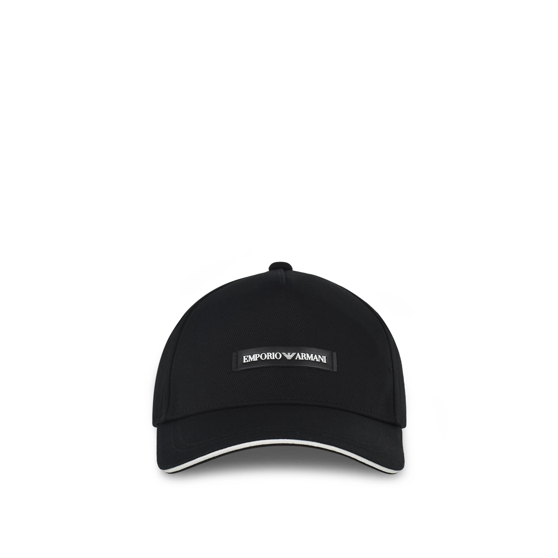 EMPORIO ARMANI Logo Patch Baseball Cap Canvas