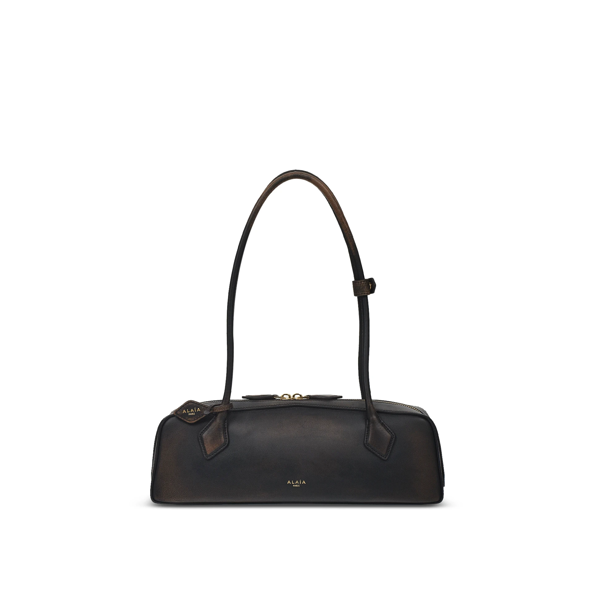 ALAIA Le Teckel Medium Bag In Aged Leather