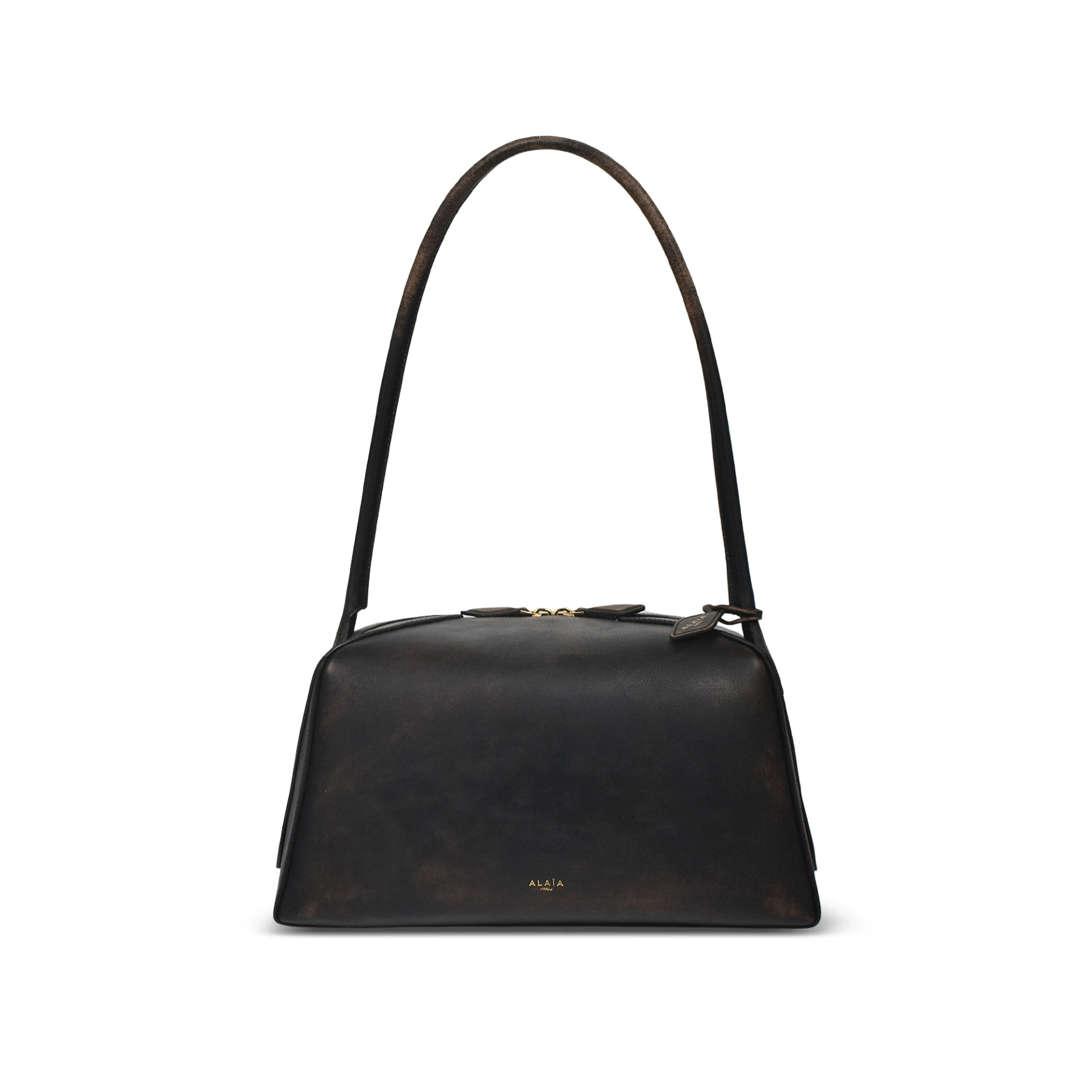 ALAIA Le Bouledogue Bag In Aged Leather