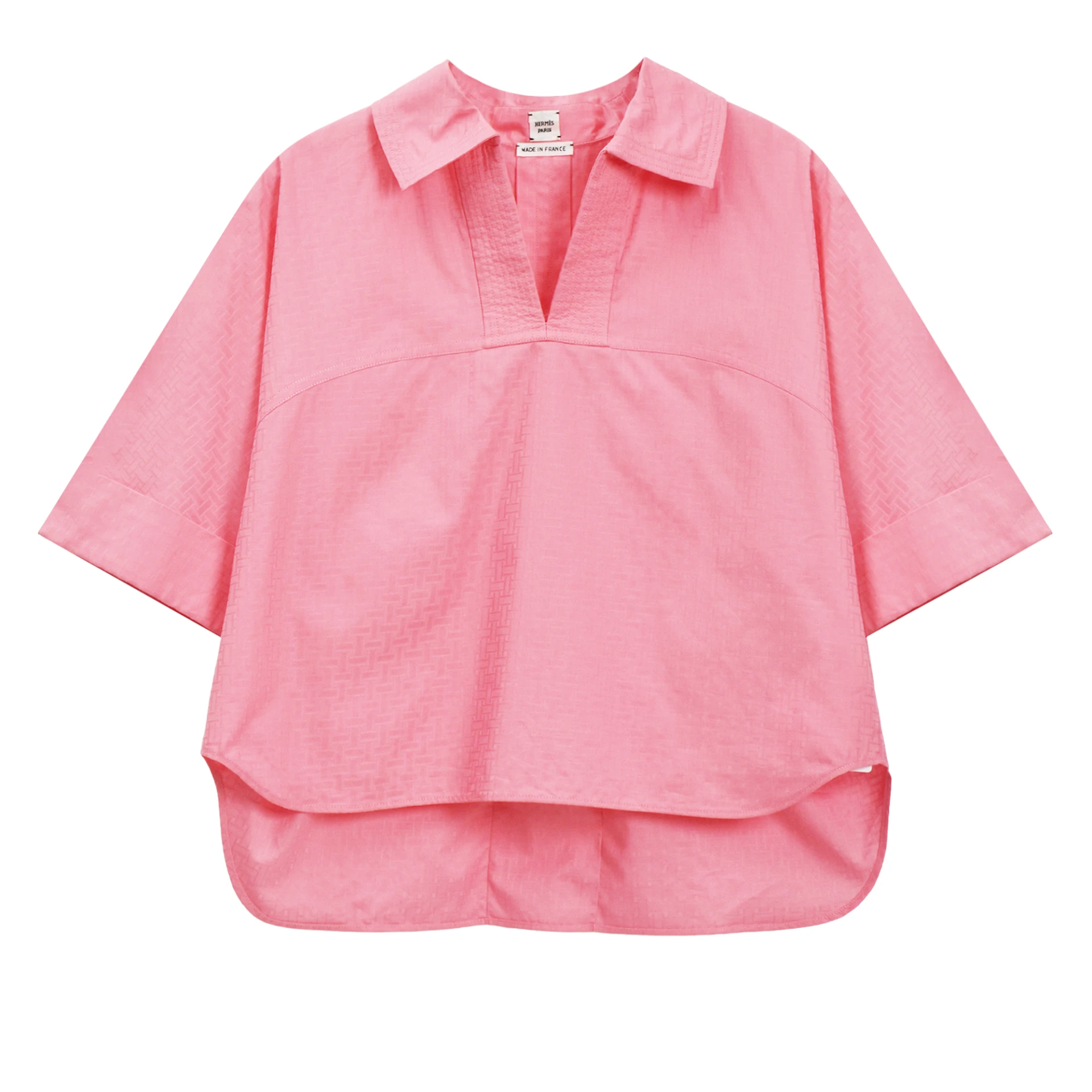 HERMES Cropped Polo Blouse