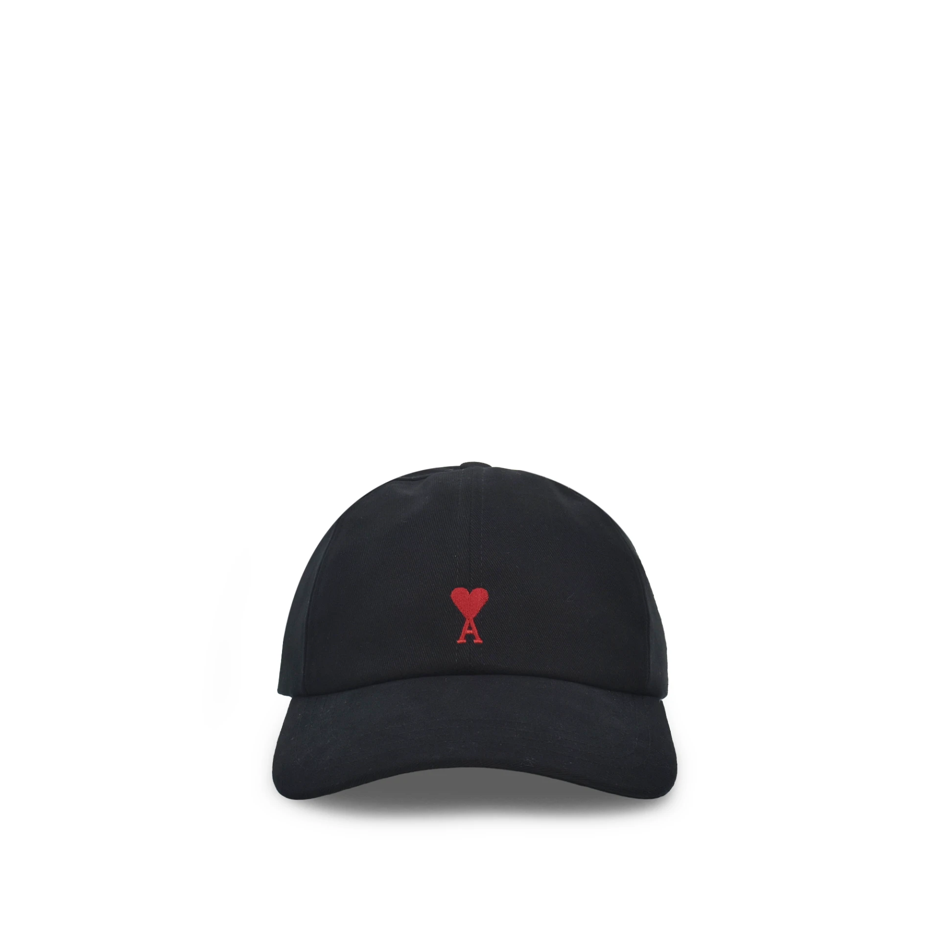 AMI PARIS Red Ami De Coeur Embroidered Logo Cap