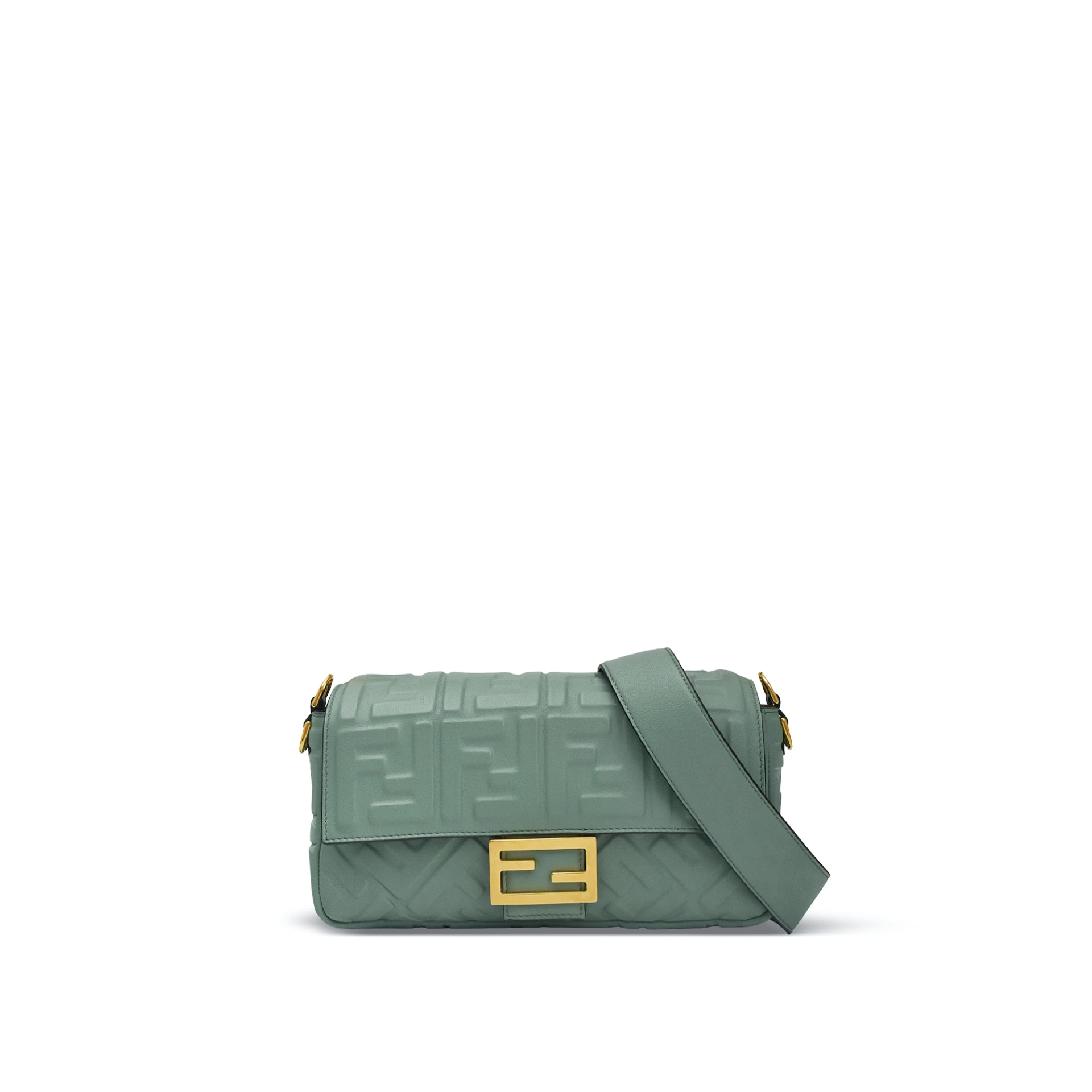 FENDI FF medium baguette nappa leather