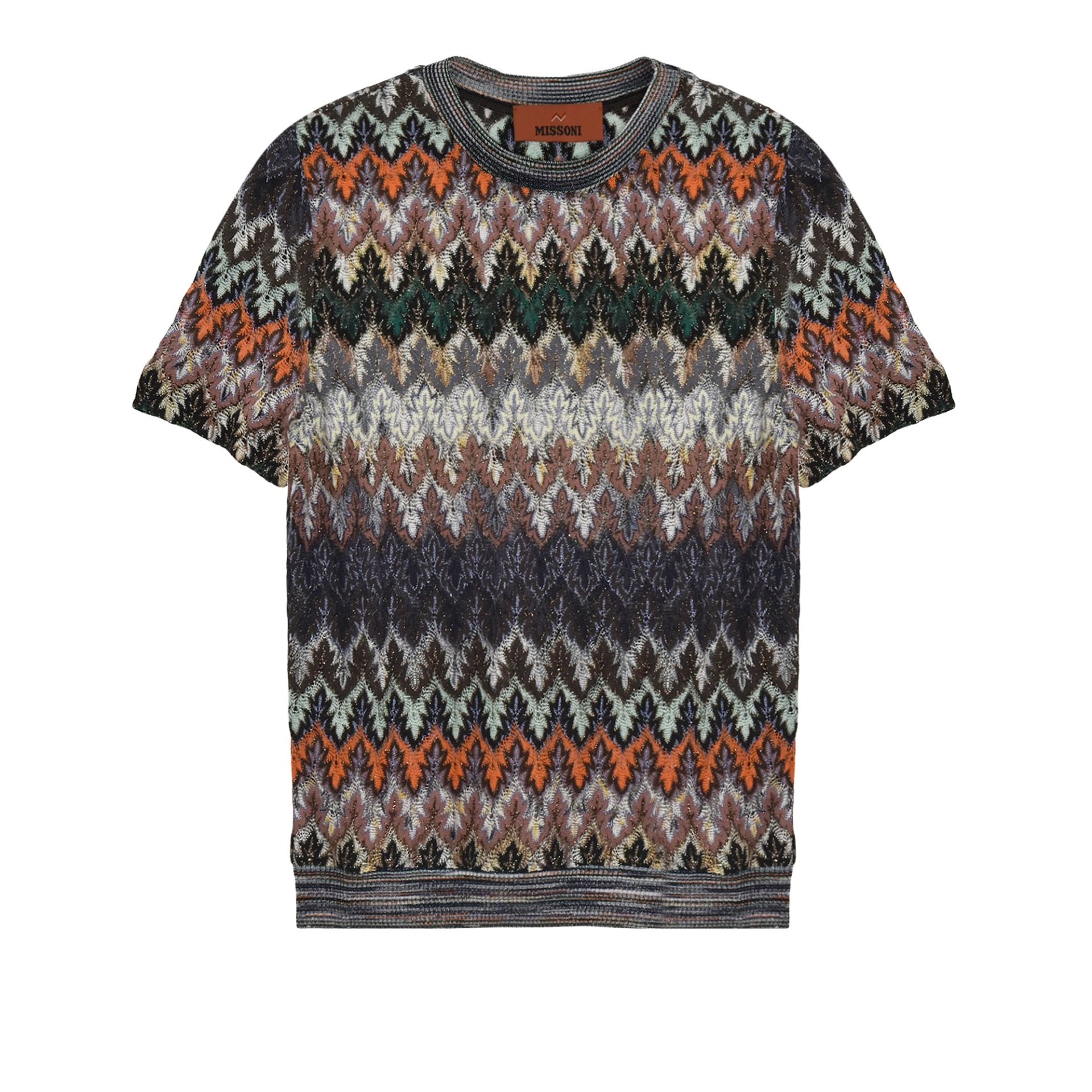 MISSONI Lace Motif Tshirt Cotton And Viscose Lame