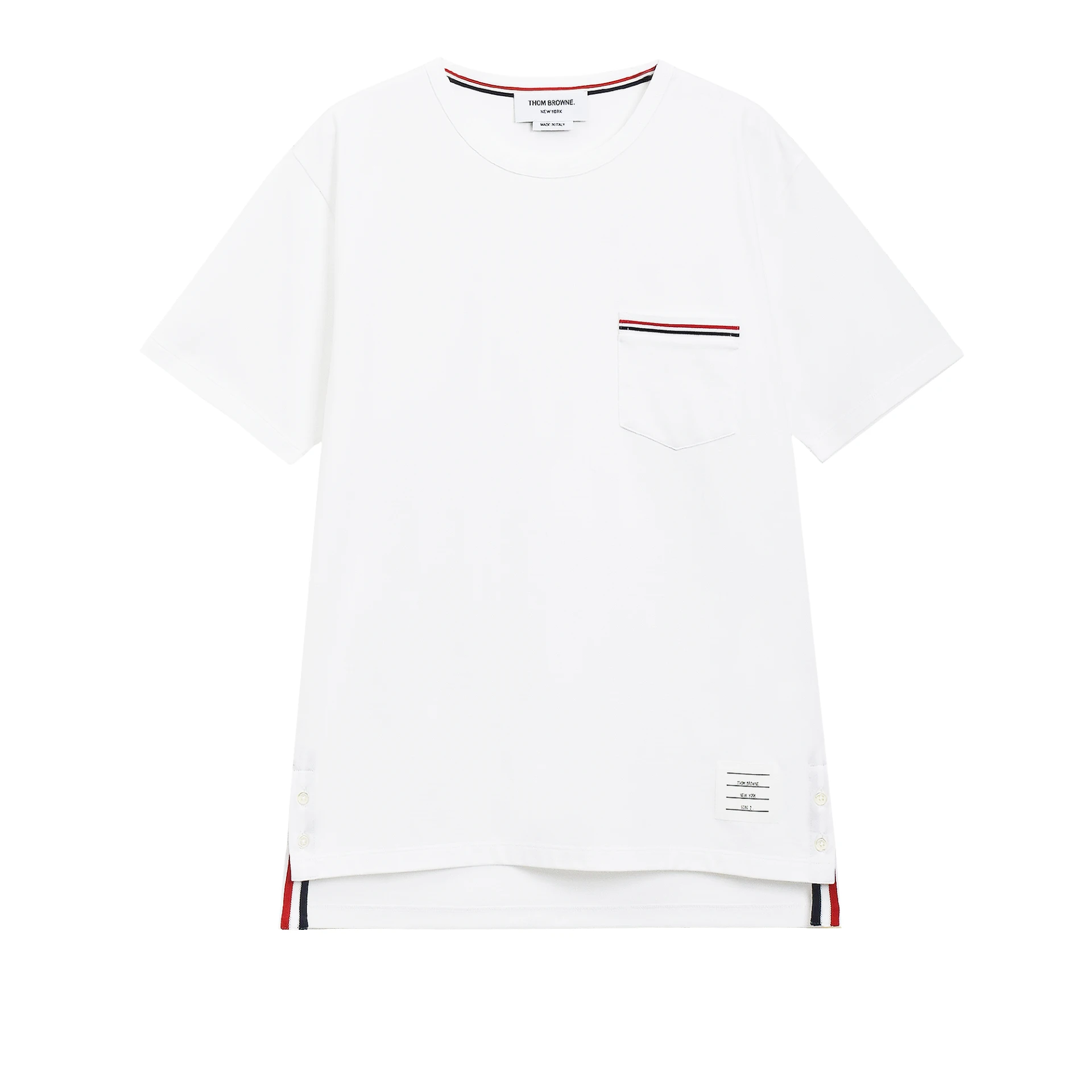 THOM BROWNE RWB Stripe Pocket Tshirt