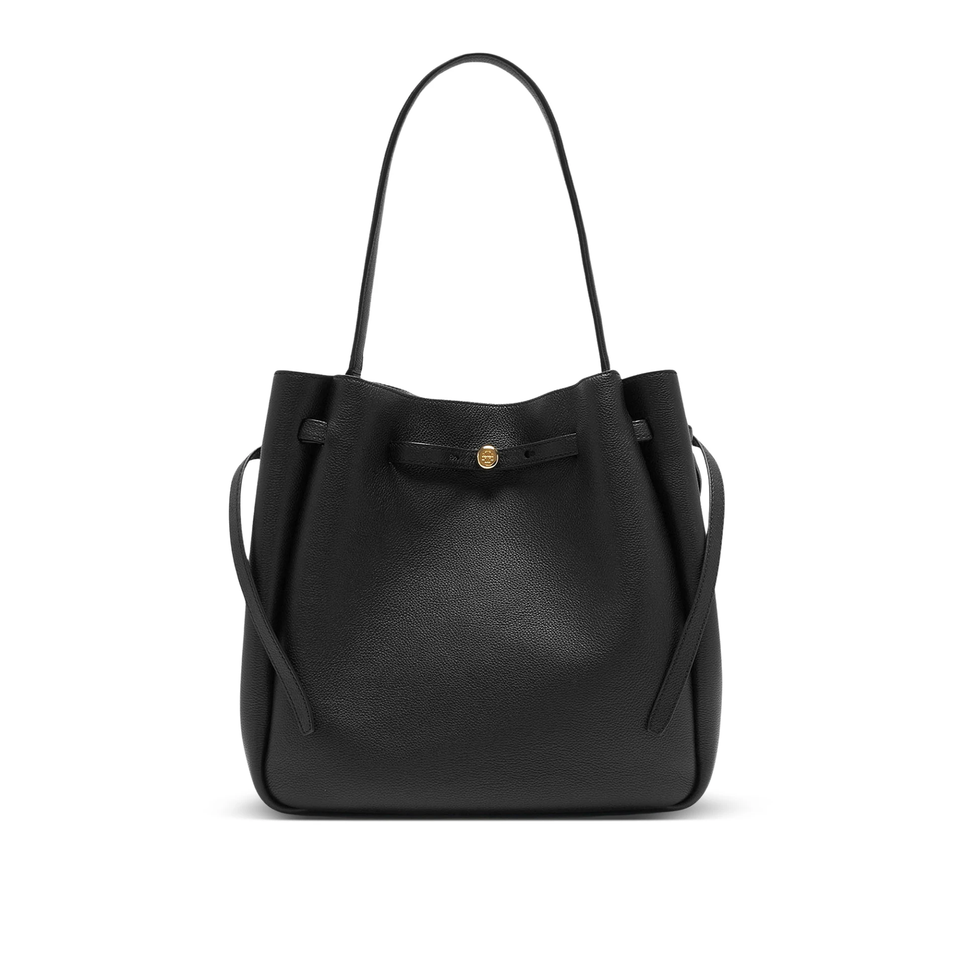 TORY BURCH Romy Large Bucket Bag Pebbled Leather