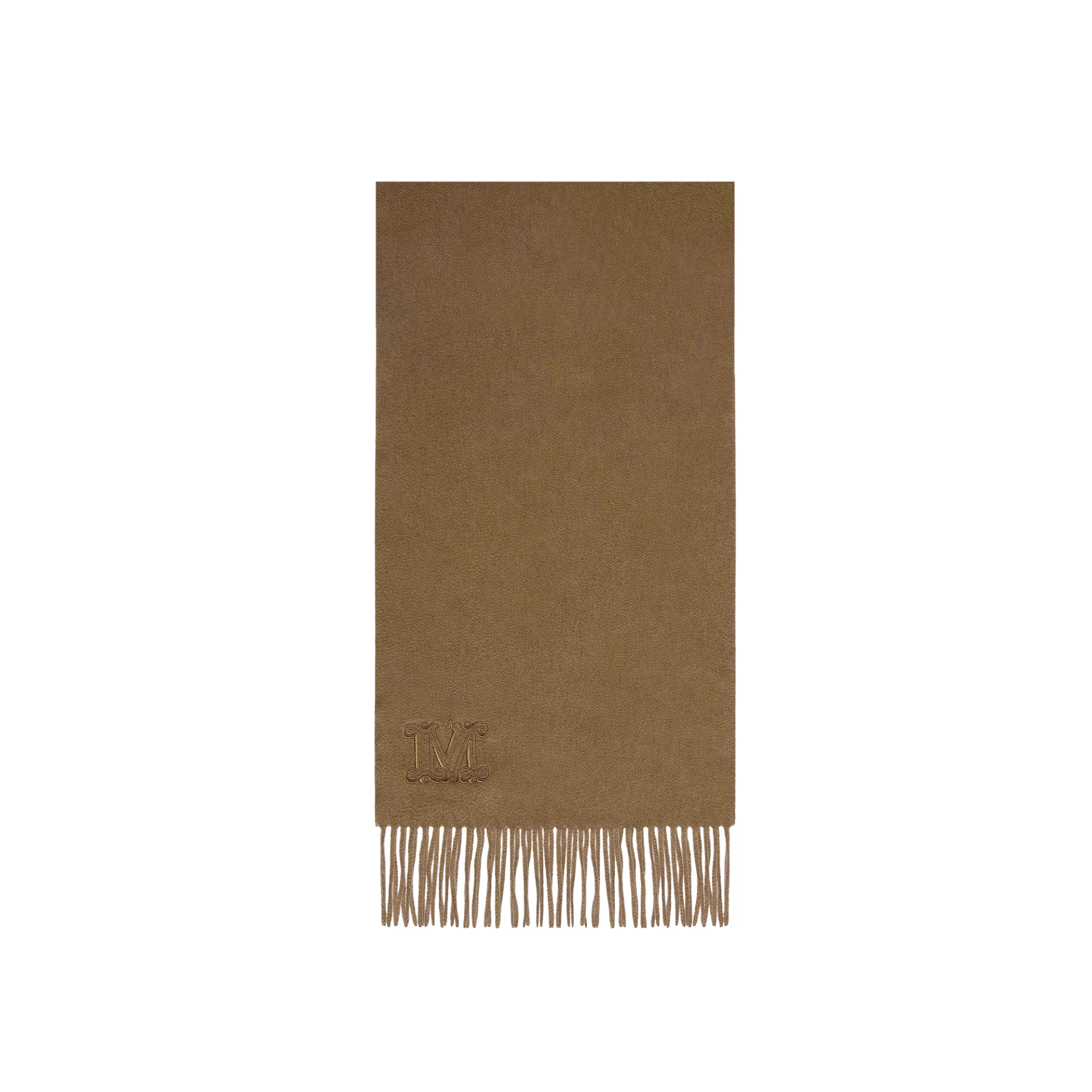 MAX MARA Wsdalia Monogram Embroidered Scarf Cashmere