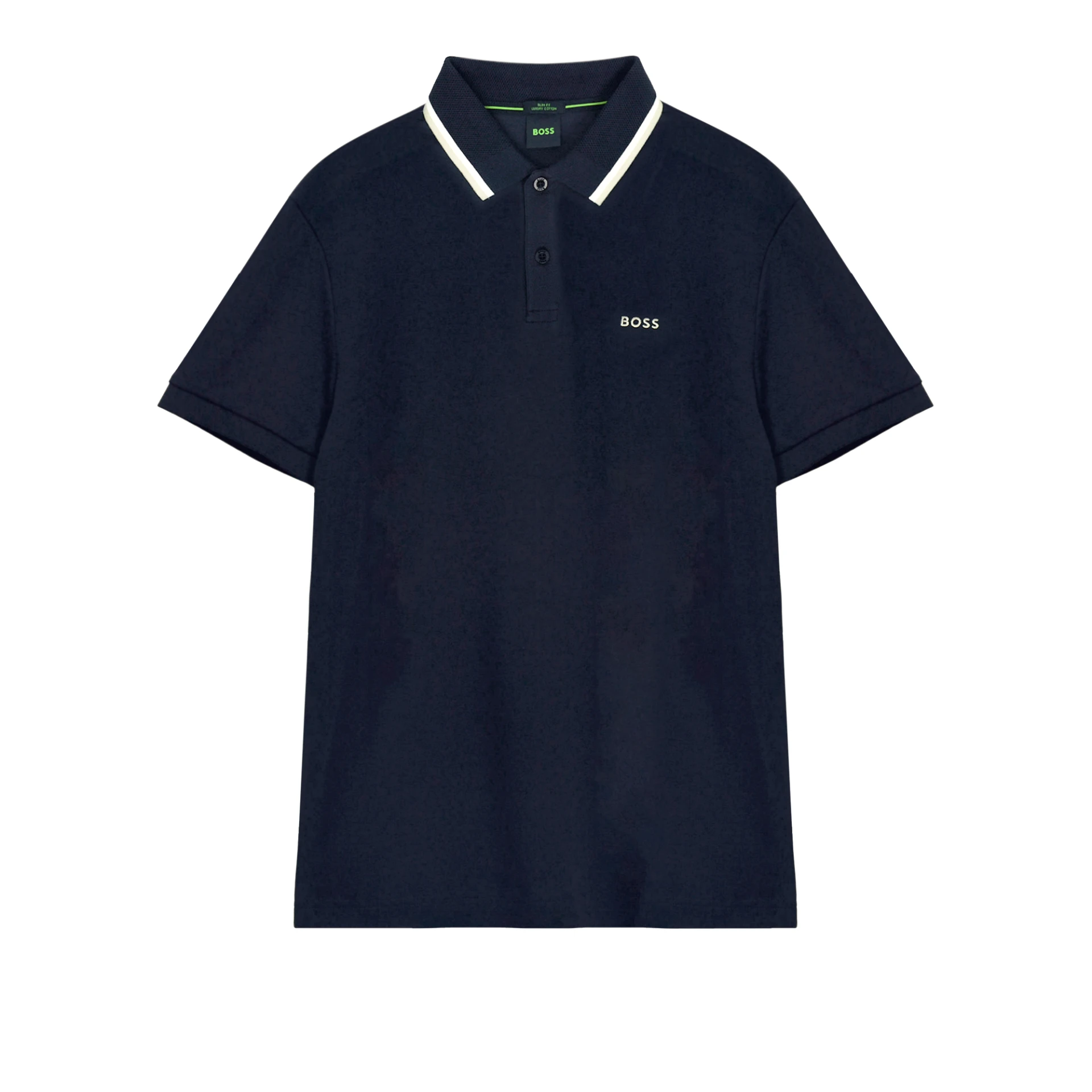 HUGO BOSS New Paddy Polo Shirt With Stripe Collar