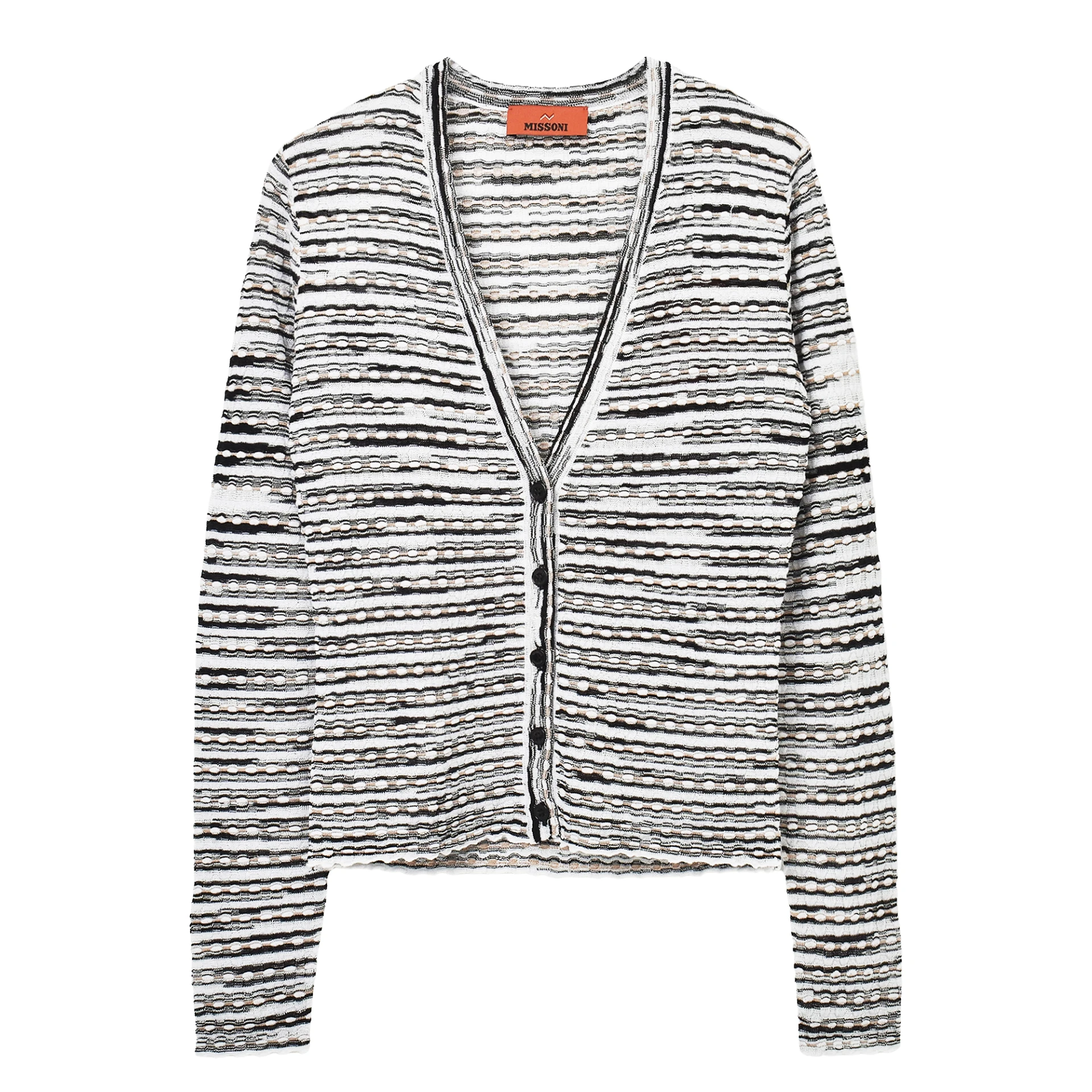 MISSONI Stripe Logo Cardigan
