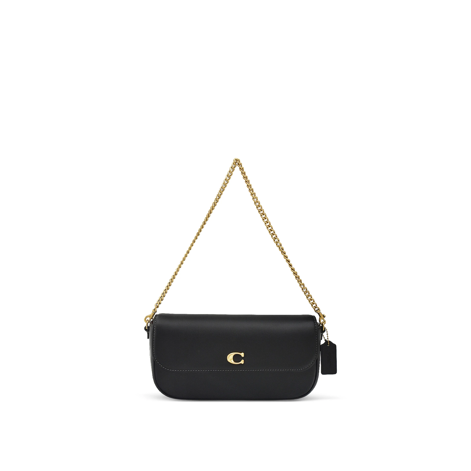 COACH Brook Flap Chain Shoulder Bag Ghw