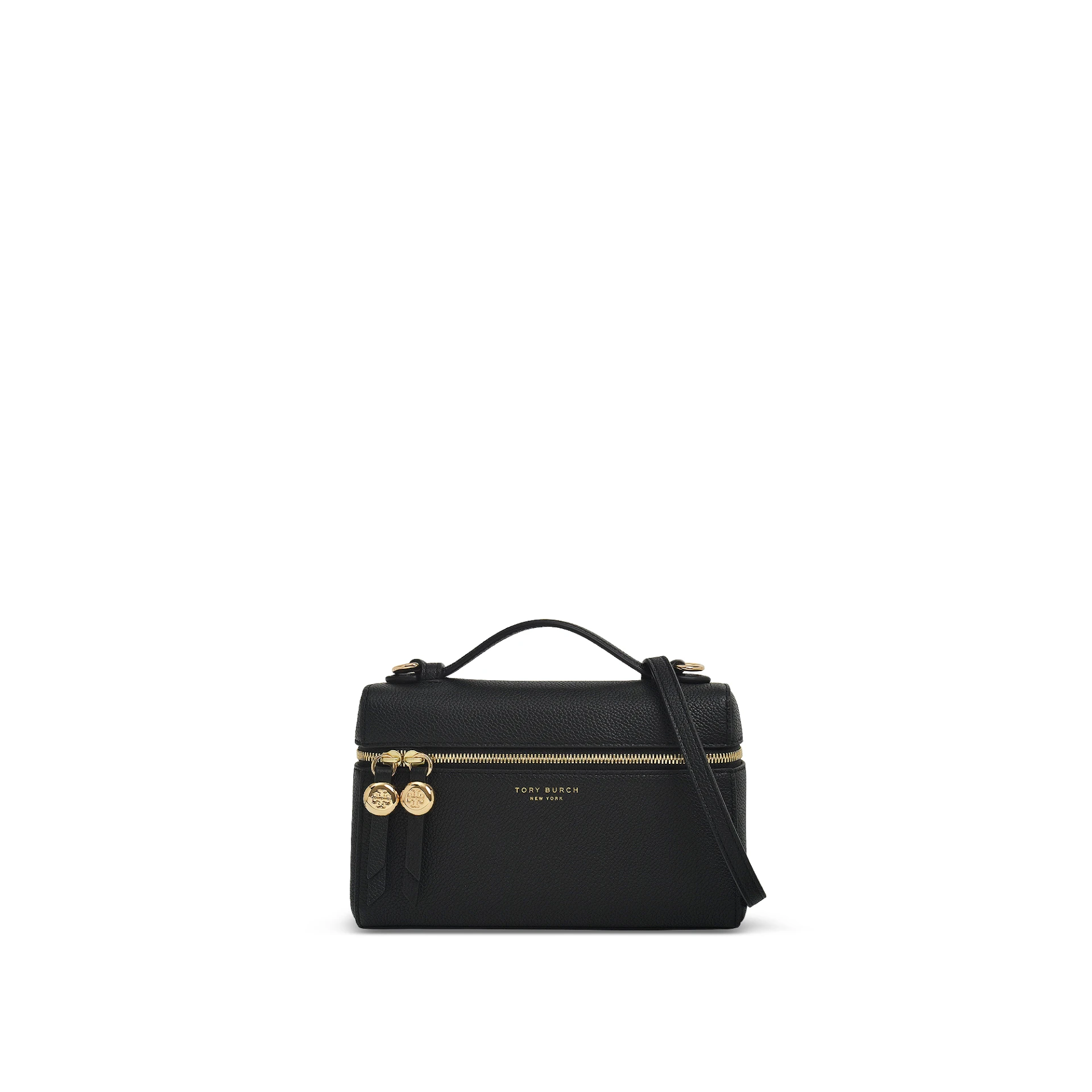 TORY BURCH Romy Slim Top Handle Bag Pebbled Leather