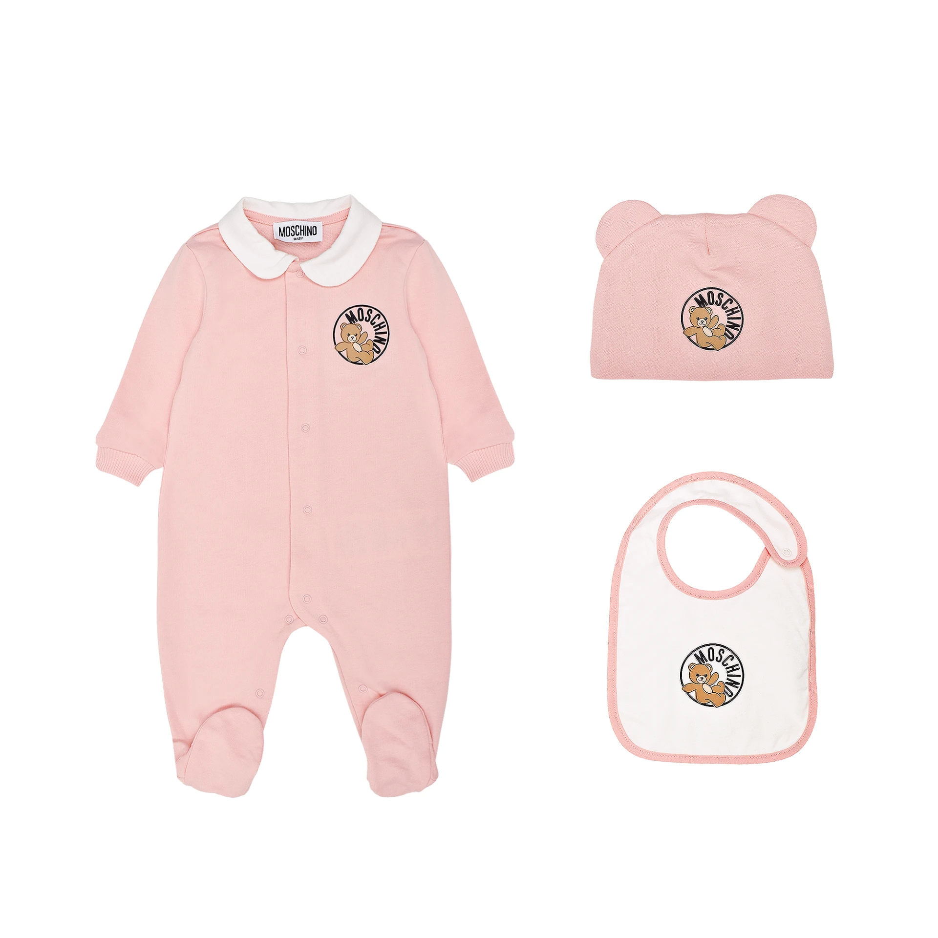 MOSCHINO Logo Graphic Babygrow Set