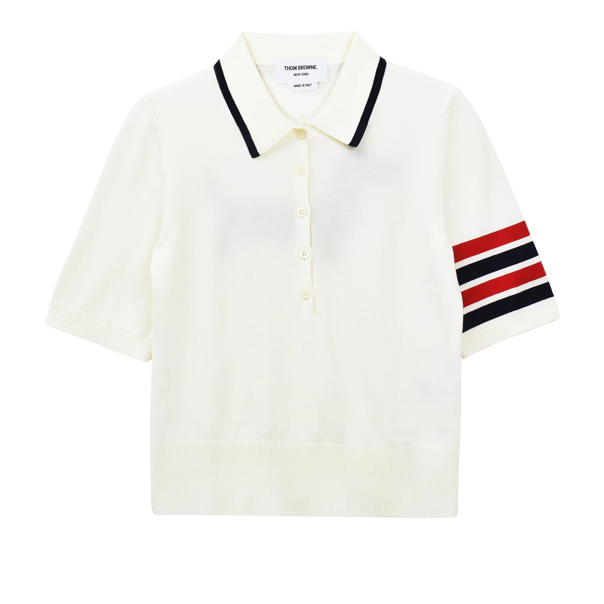 THOM BROWNE Hector Intarsia 4-Bar Polo Shirt Jersey Stitch