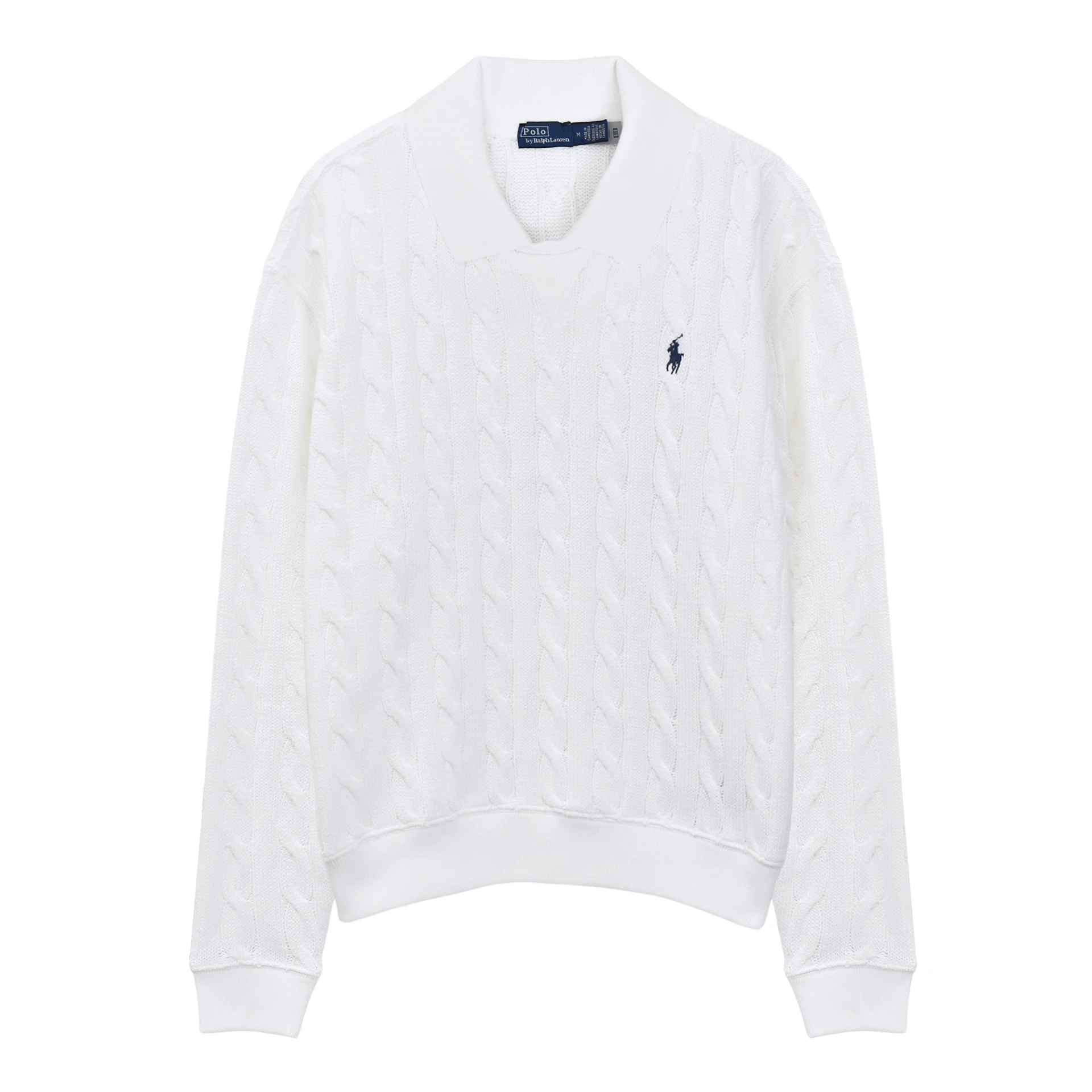 POLO RALPH LAUREN Cable Knit Polo Collar Sweater