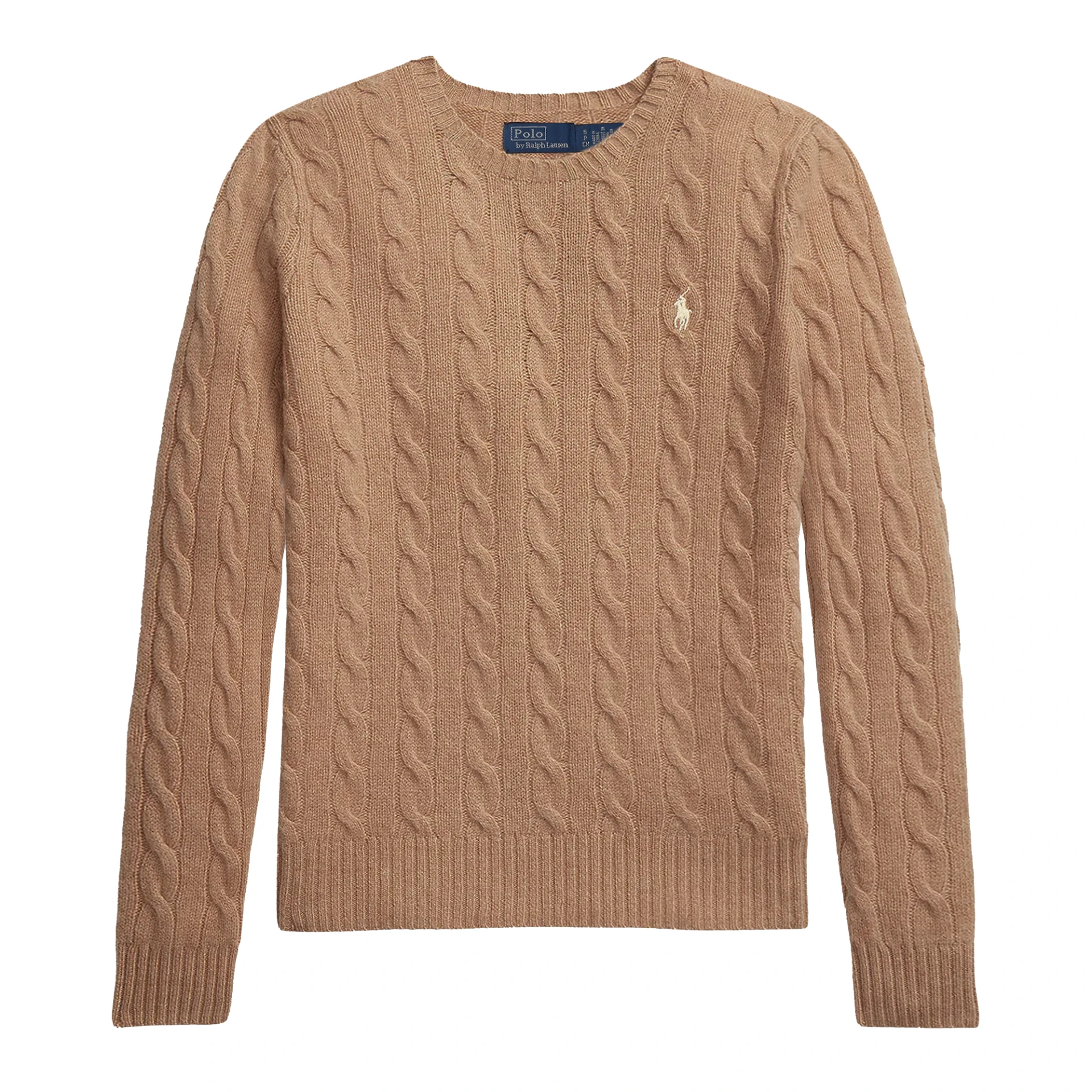 POLO RALPH LAUREN Cable Knit Crewneck Sweater Cotton