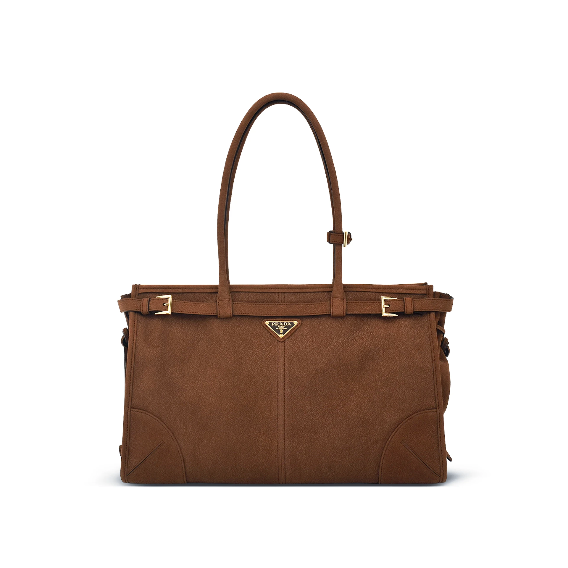 PRADA Bonnie Large Handbag Nubuck Leather