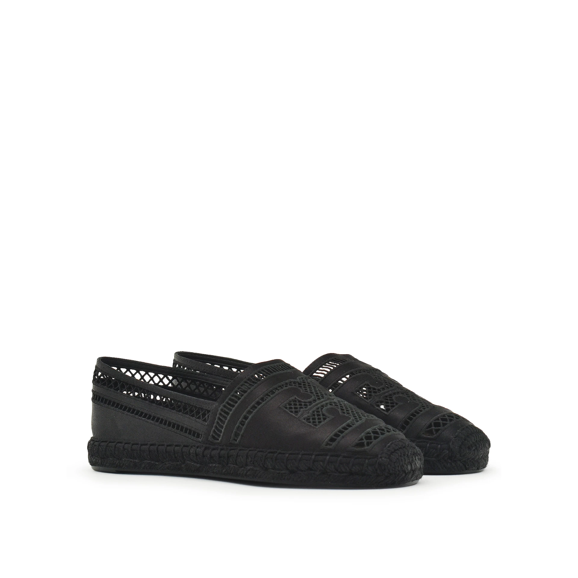 TORY BURCH Open Weave Espadrilles